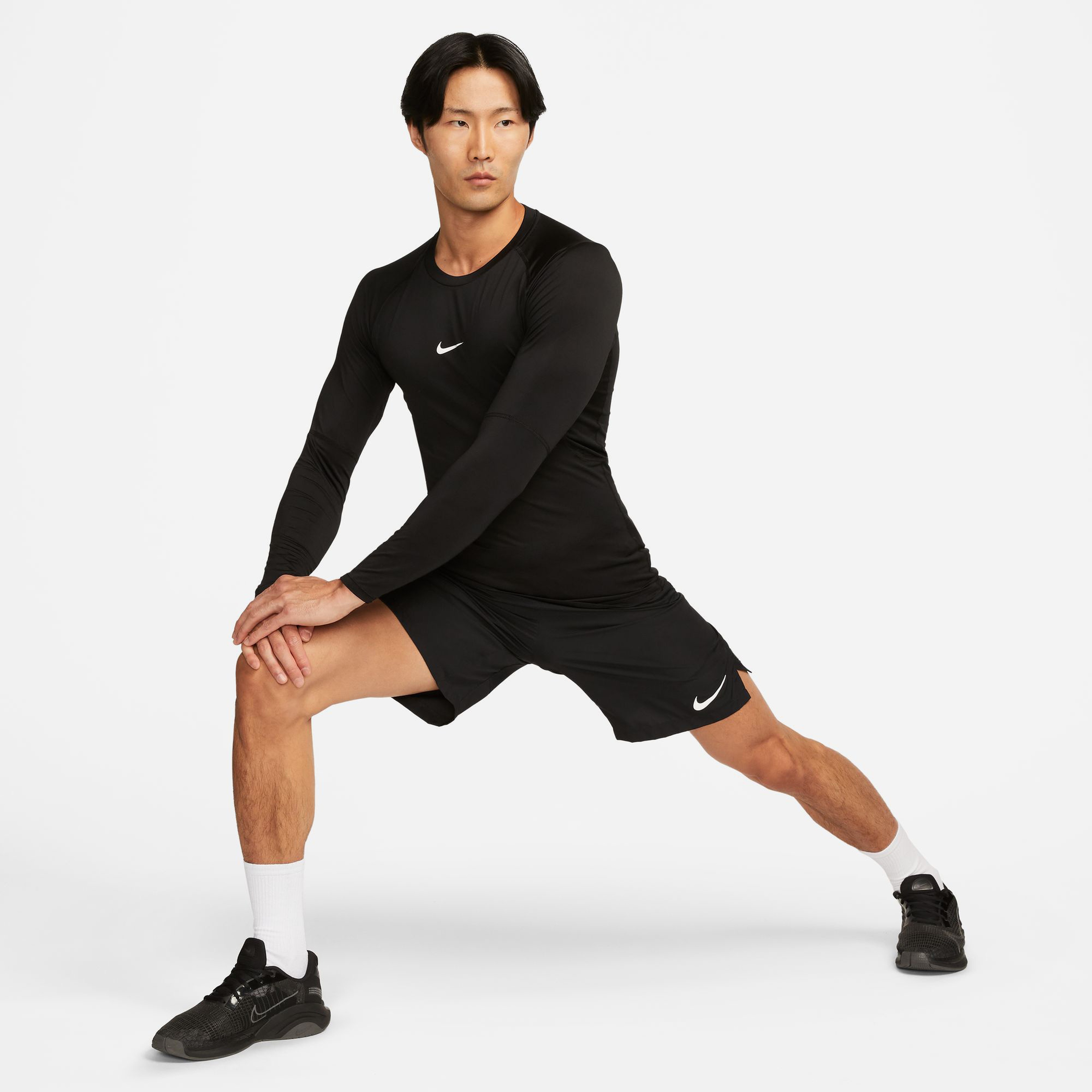 Nike Pro Dri Fit Tight Top Erkek Siyah Antrenman T-Shirt