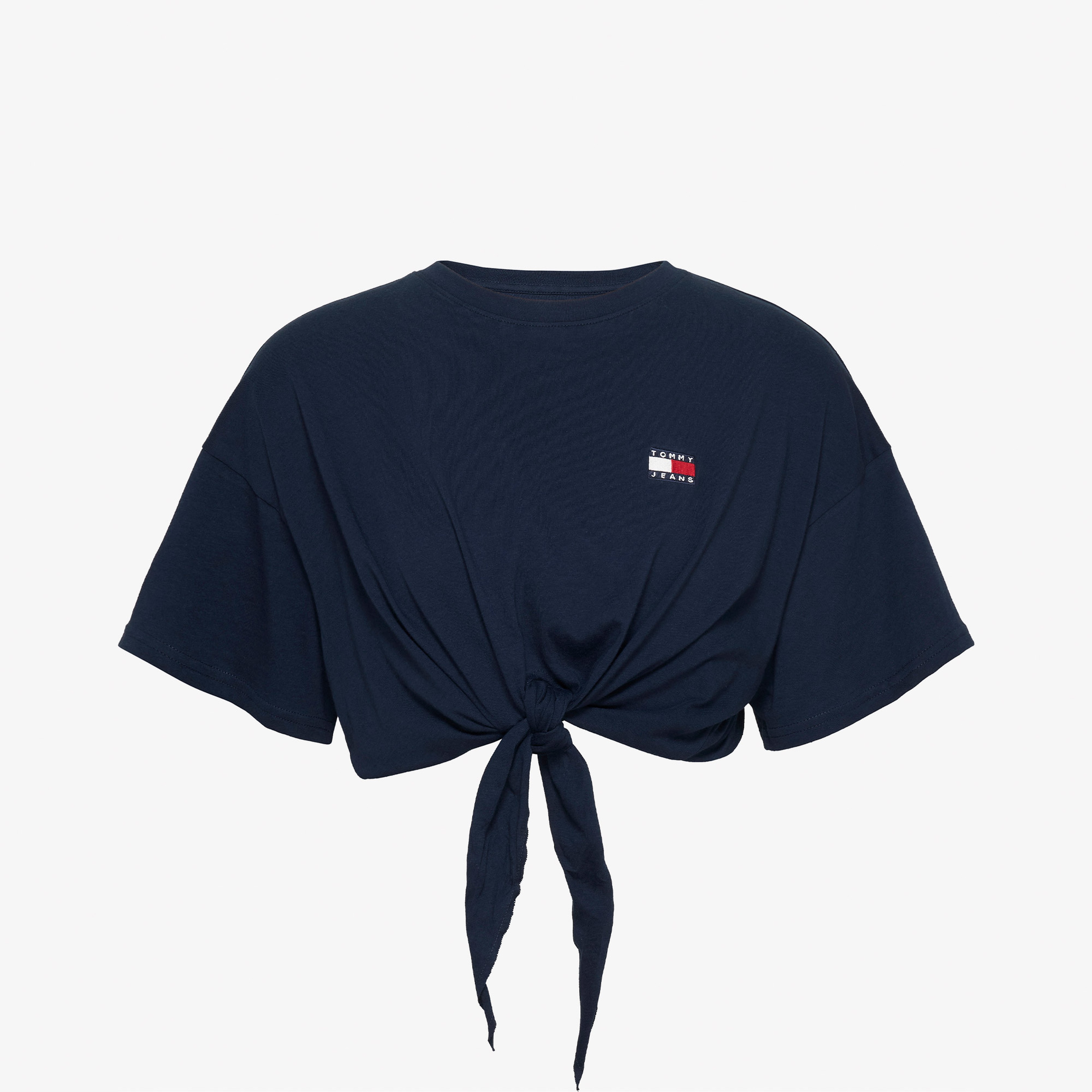 Tommy Jeans Regular Waist Tie Badge Kadın Mavi T-Shirt