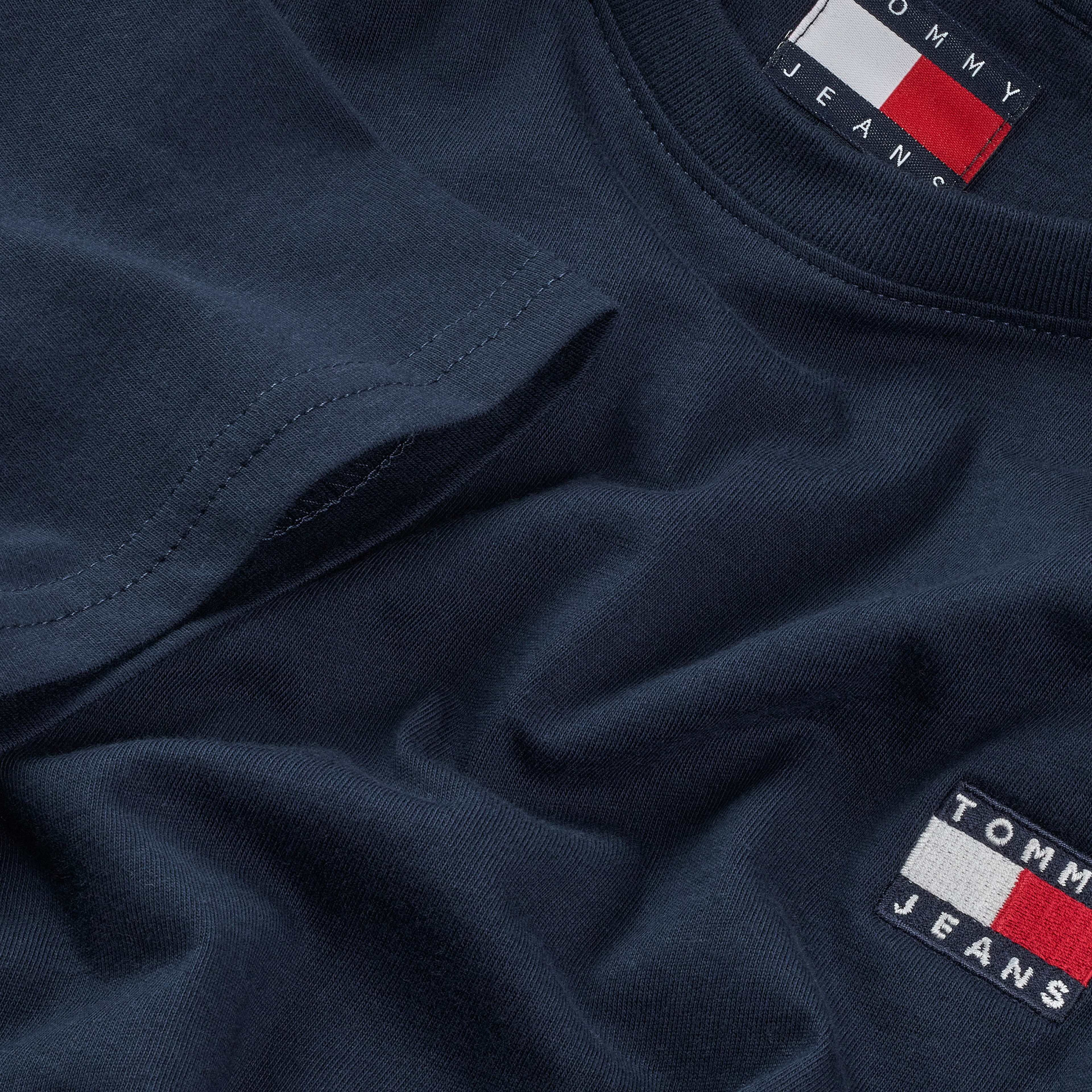 Tommy Jeans Regular Waist Tie Badge Kadın Mavi T-Shirt