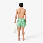 Crocodile Print Swim Trunks