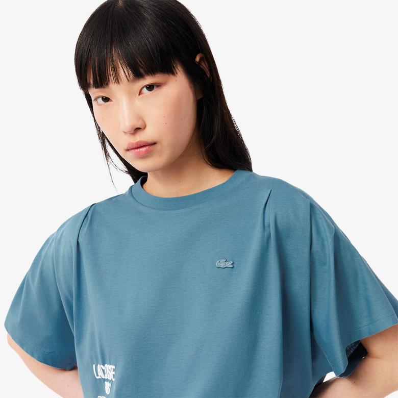 Lacoste Batwing Kadın Mavi T-Shirt