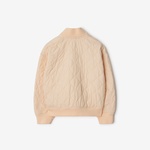 Burberry Mackie Quilted Nylon Bomber Çocuk Pembe Mont