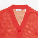 Burberry Olla Mesh Cotton Nylon Cardigan Çocuk Kırmızı Hırka