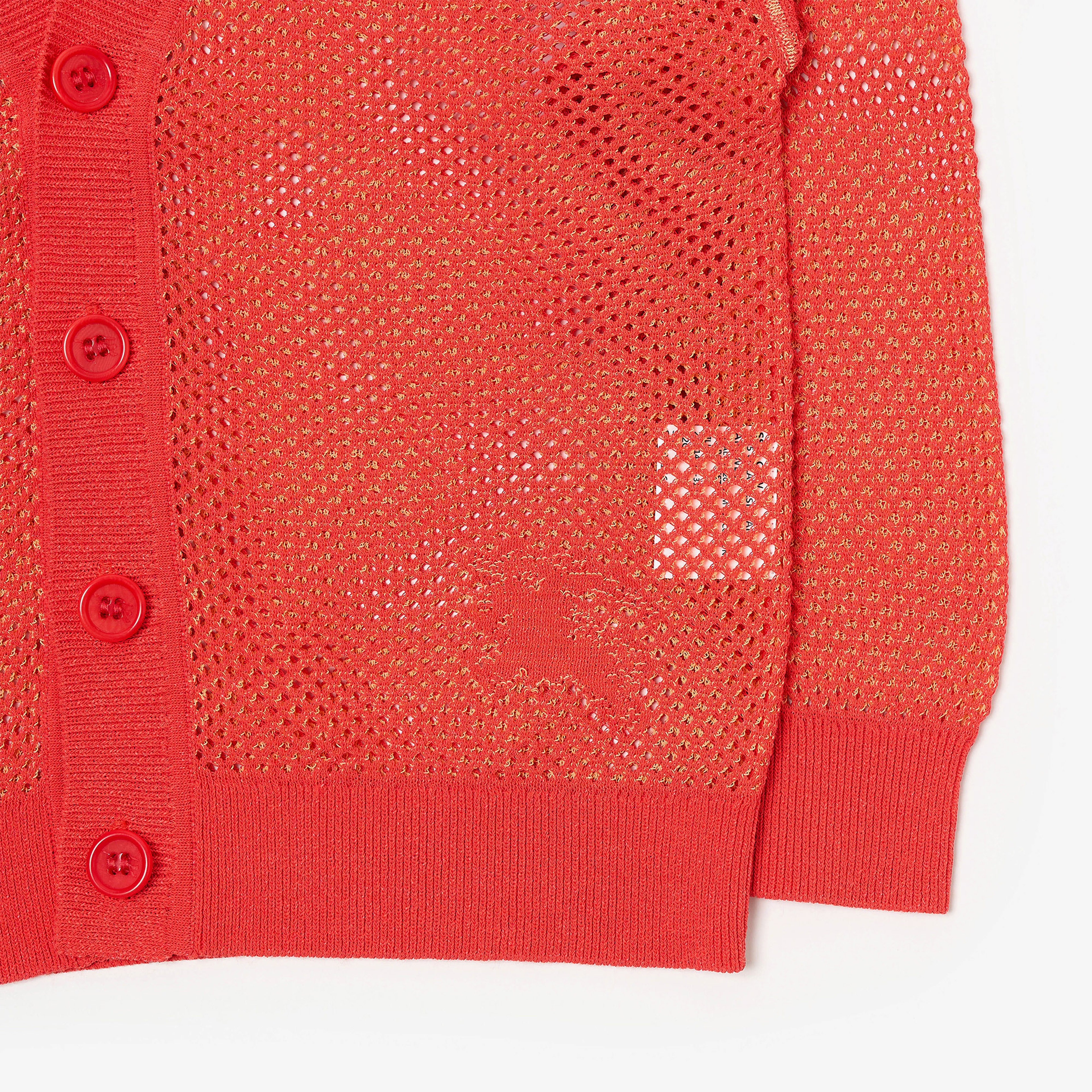 Burberry Olla Mesh Cotton Nylon Cardigan Çocuk Kırmızı Hırka