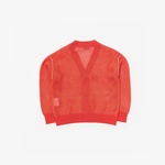 Burberry Olla Mesh Cotton Nylon Cardigan Çocuk Kırmızı Hırka
