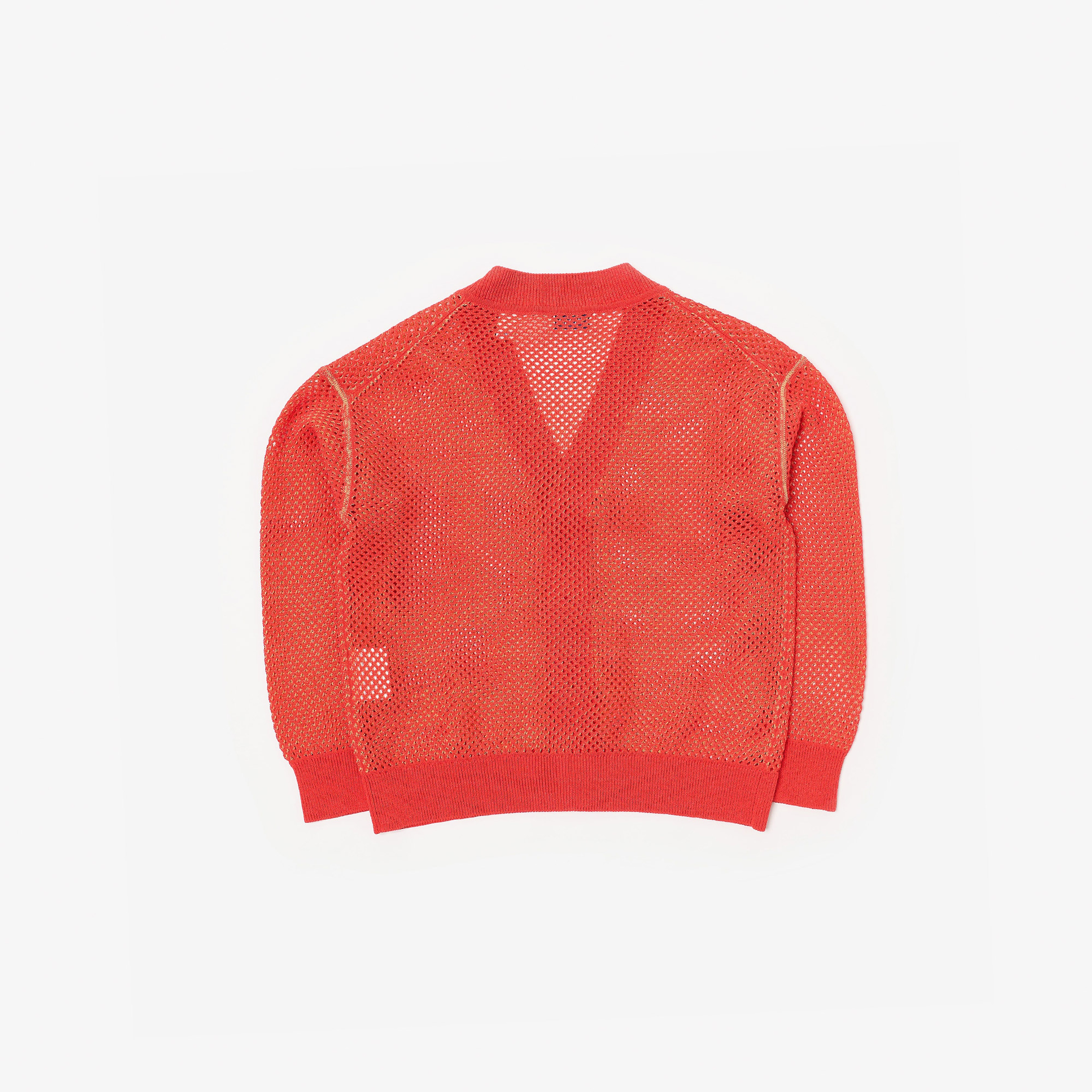 Burberry Olla Mesh Cotton Nylon Cardigan Çocuk Kırmızı Hırka