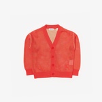 Burberry Olla Mesh Cotton Nylon Cardigan Çocuk Kırmızı Hırka
