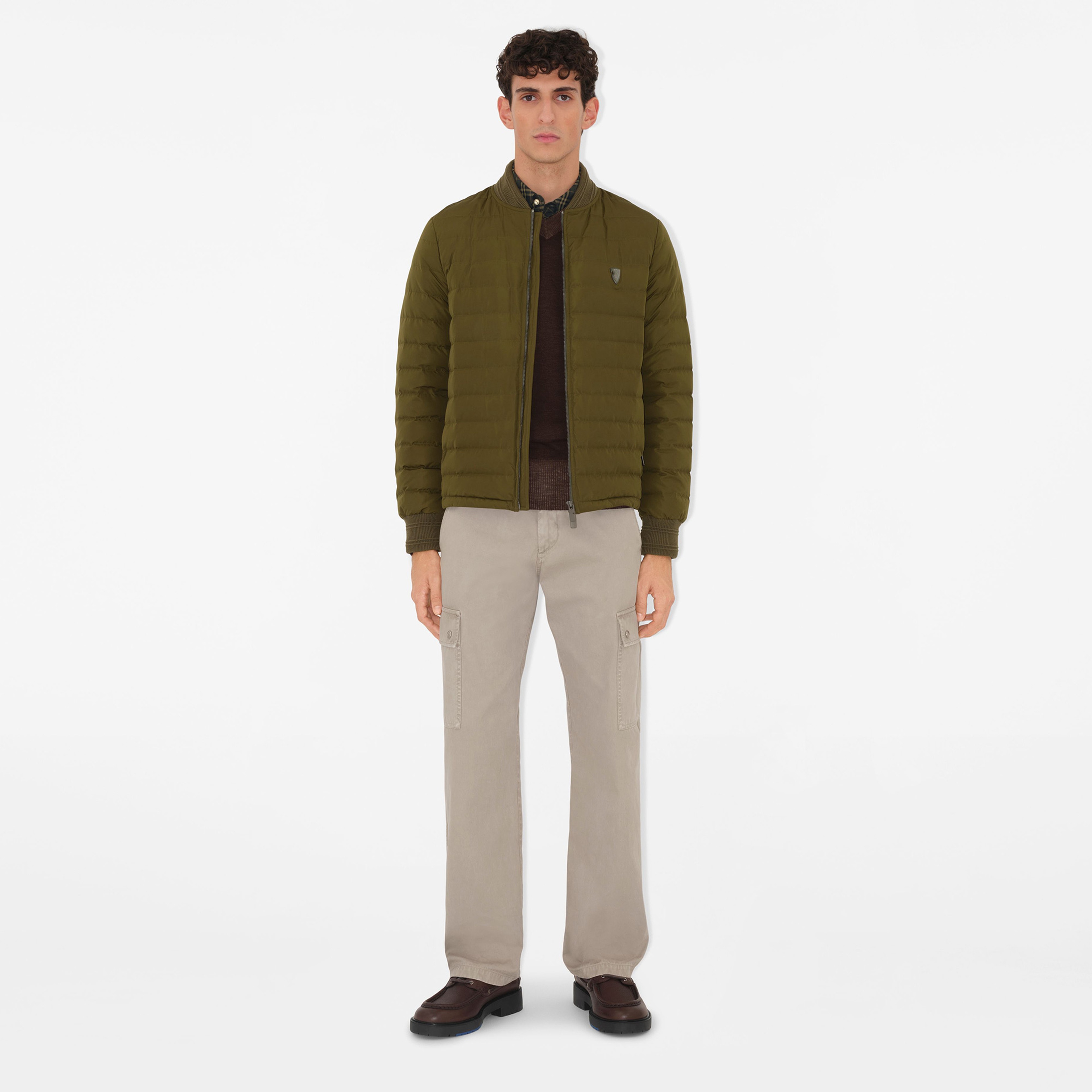 Burberry Tec Puffer Erkek Yeşil Mont