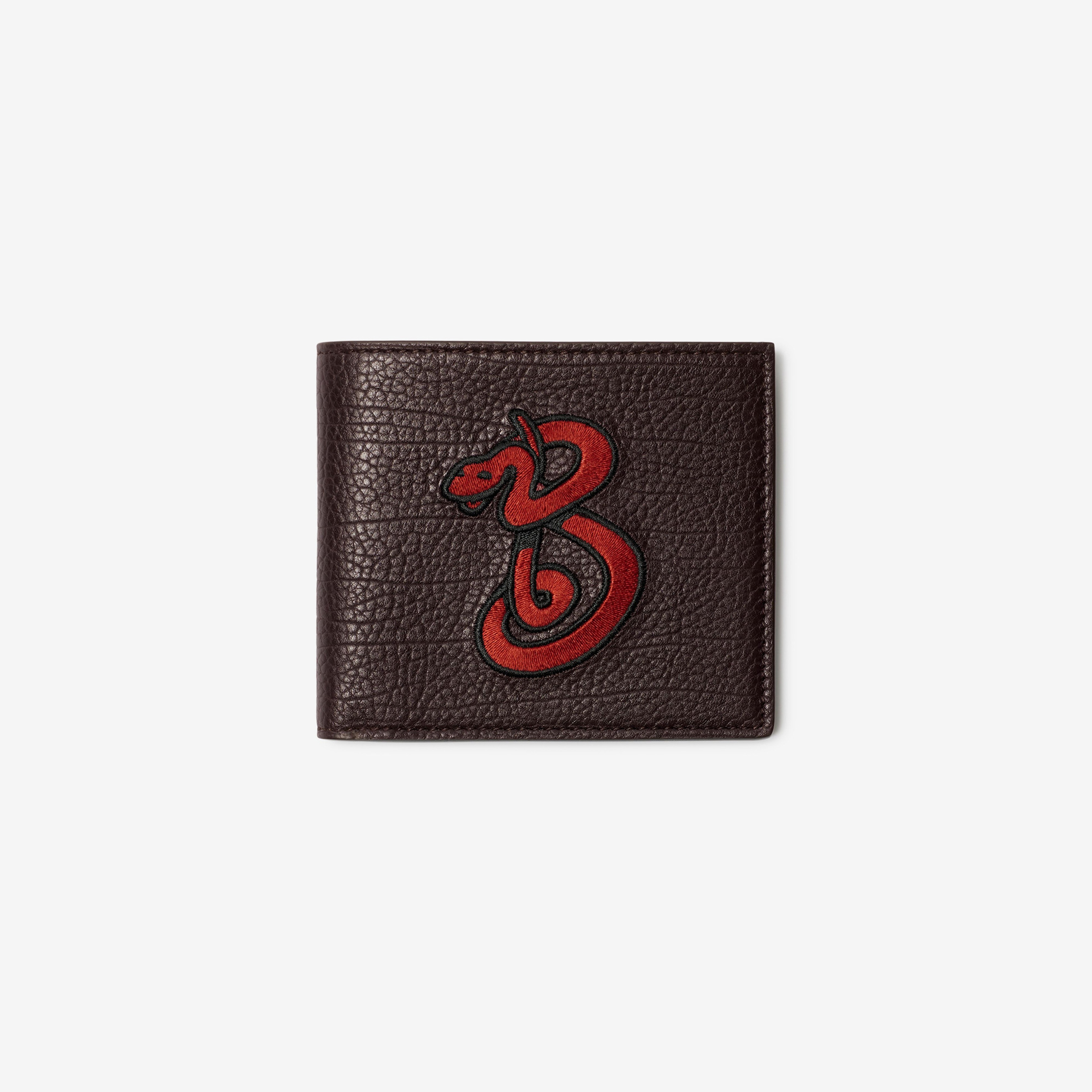 Burberry Reg Lnx Snakeifold Erkek Siyah Cüzdan