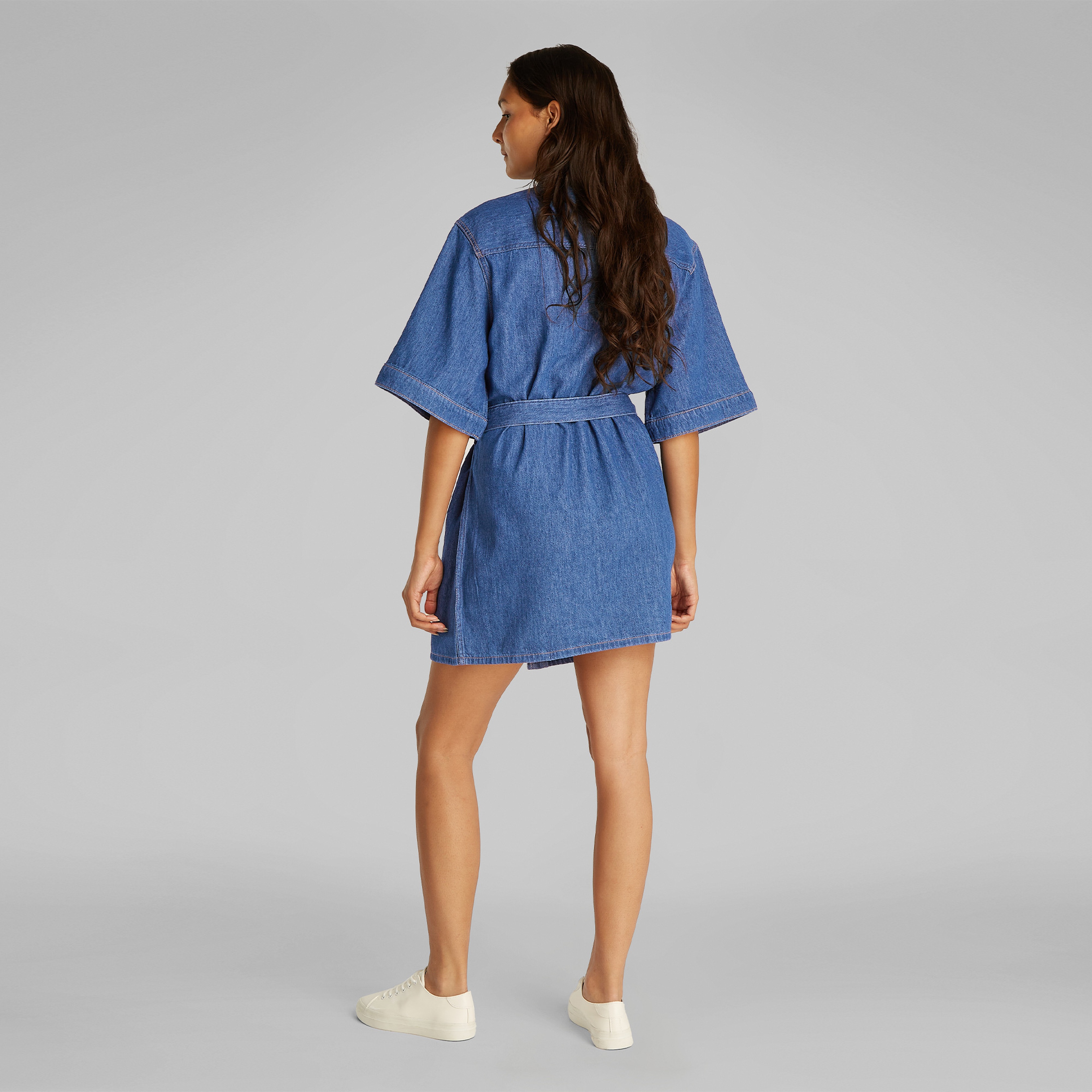 Calvin Klein Boxy Kadın Lacivert Elbise