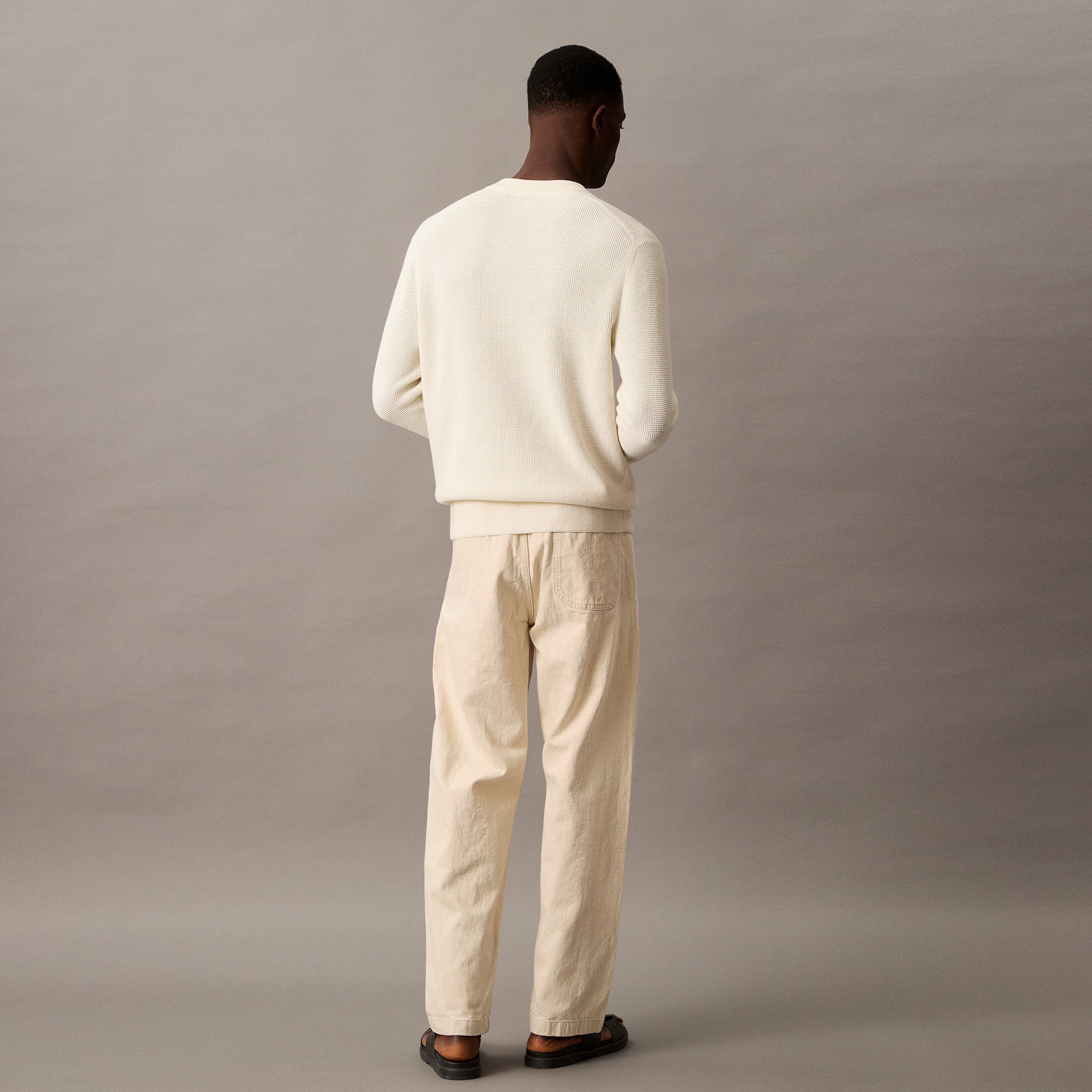 Calvin Klein Erkek Krem Pantolon