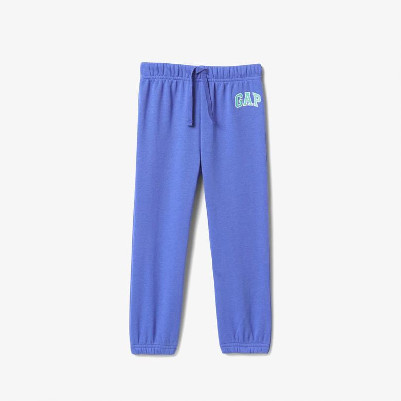 Gap Logo Relaxed Fleece Çocuk Mavi Eşofman Altı