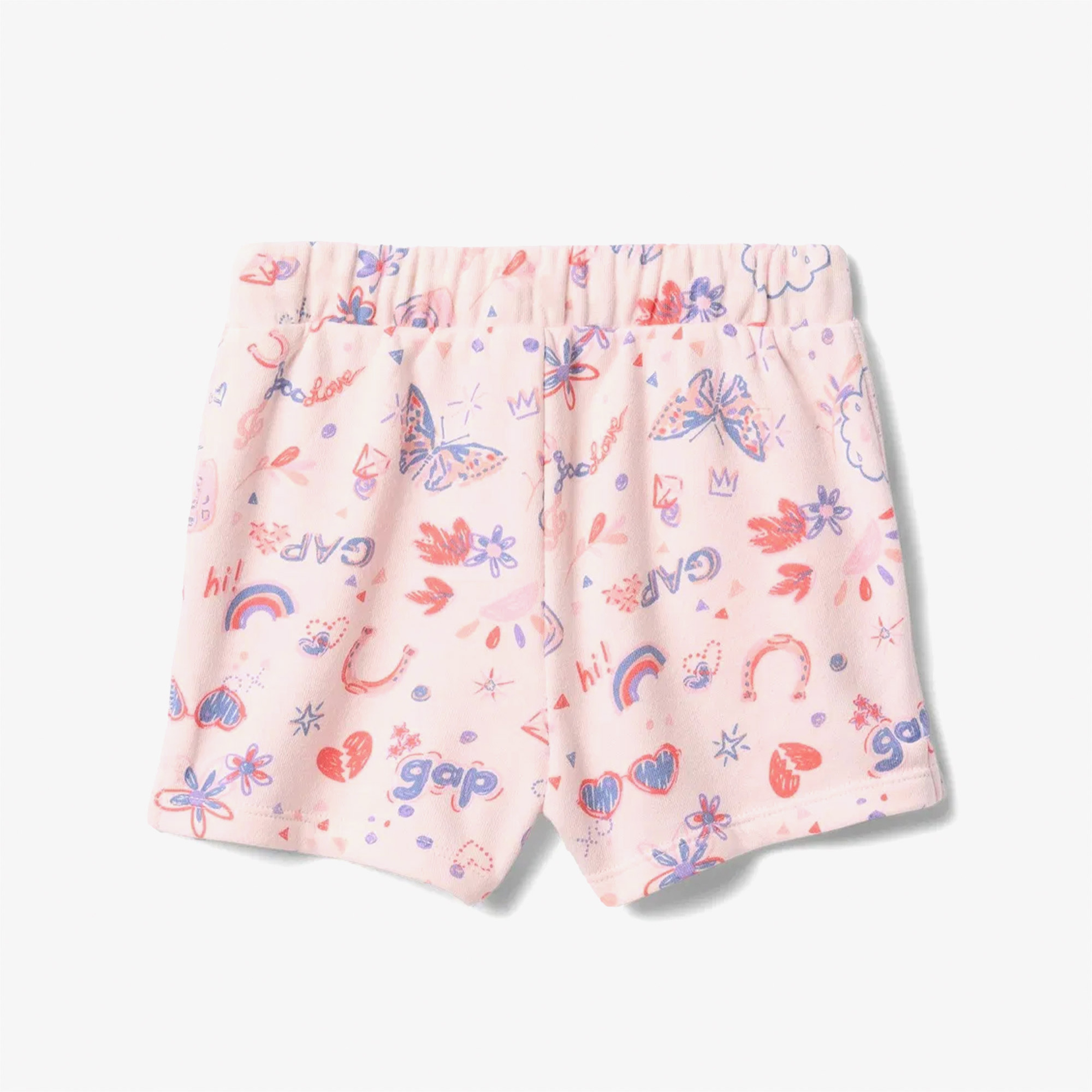 Gap Logo Pull On Desenli Çocuk Pembe Şort