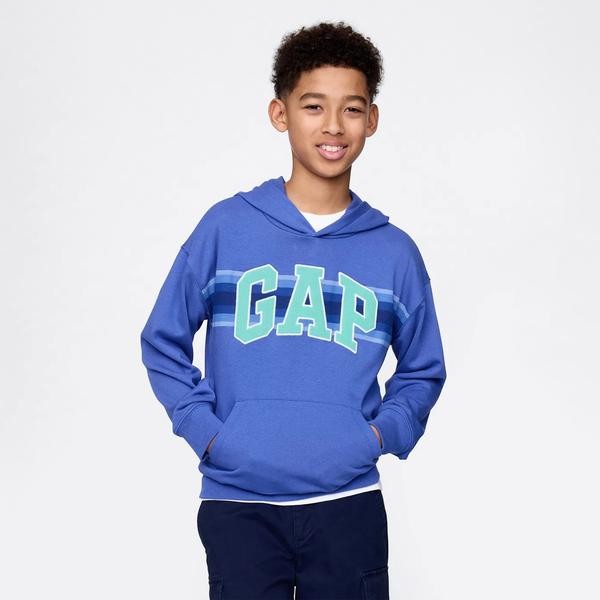 Gap Relaxed Fit French Terry Çocuk Mavi Sweatshirt