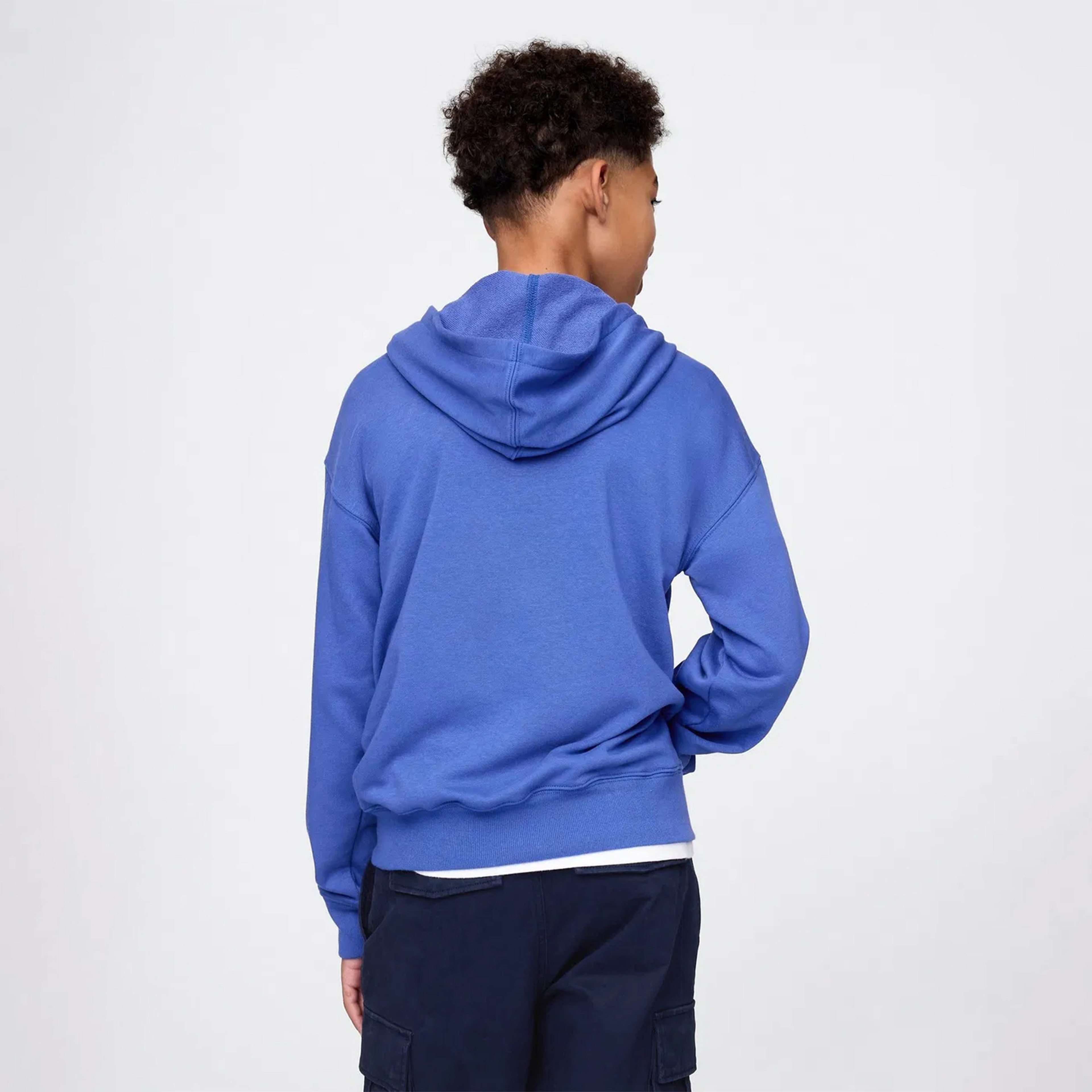Gap Relaxed Fit French Terry Çocuk Mavi Sweatshirt