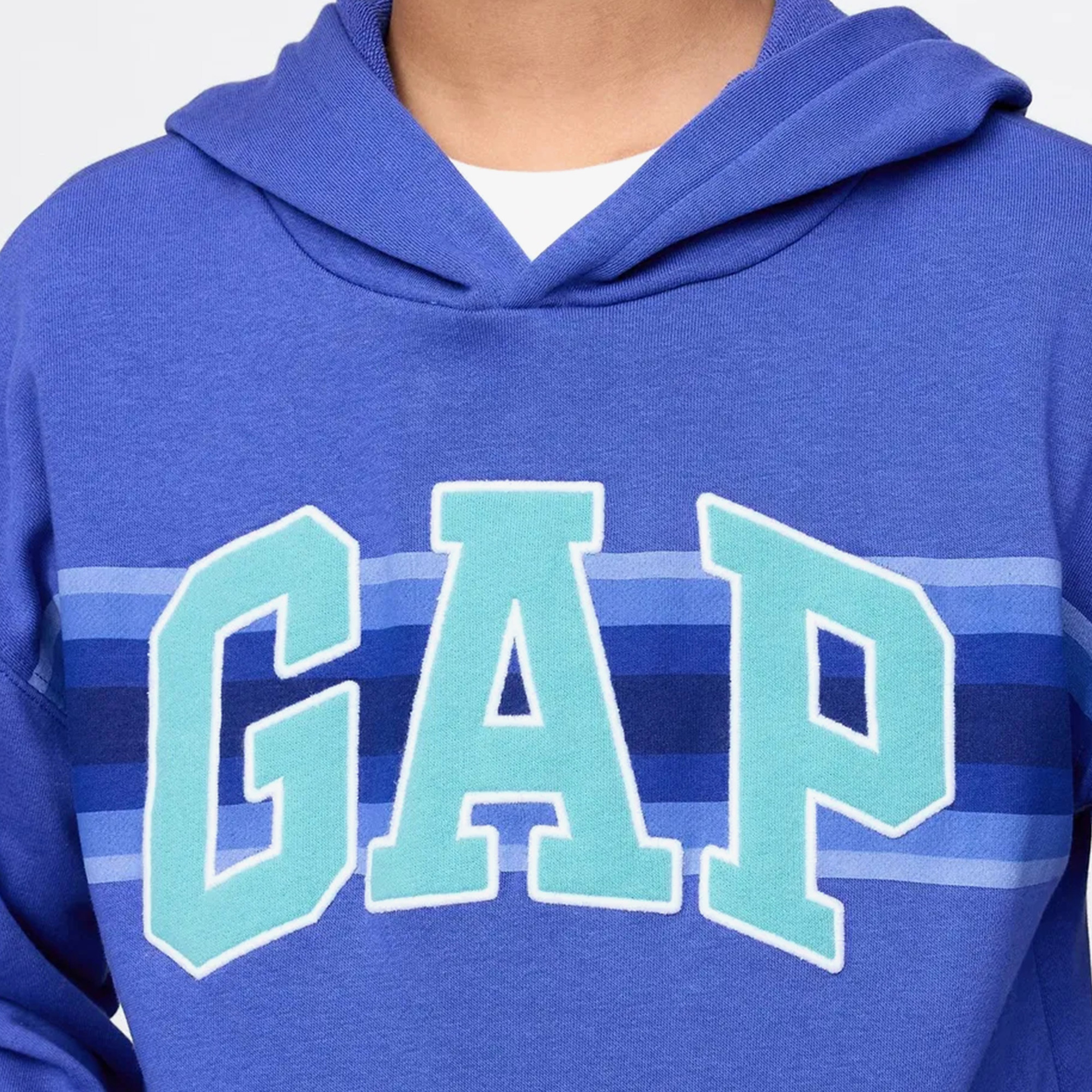 Gap Relaxed Fit French Terry Çocuk Mavi Sweatshirt