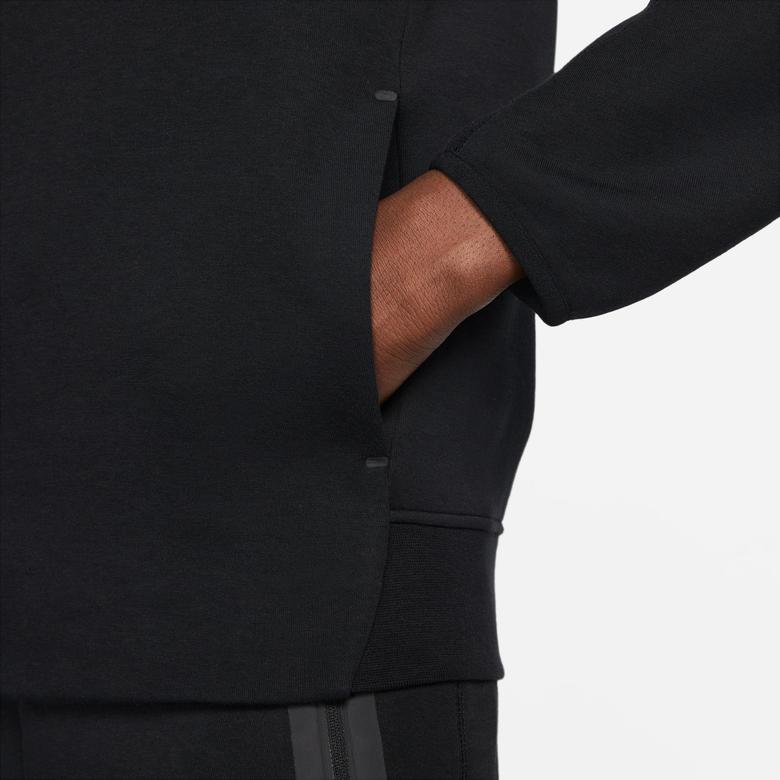 Nike Tech Fleece Pullover Erkek Siyah Hoodie