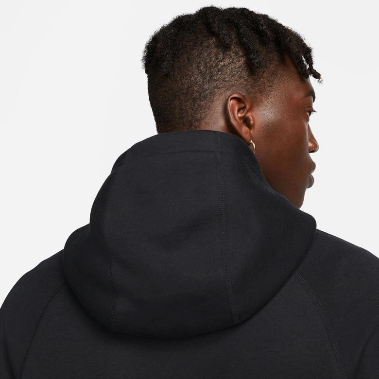 Nike Tech Fleece Pullover Erkek Siyah Hoodie