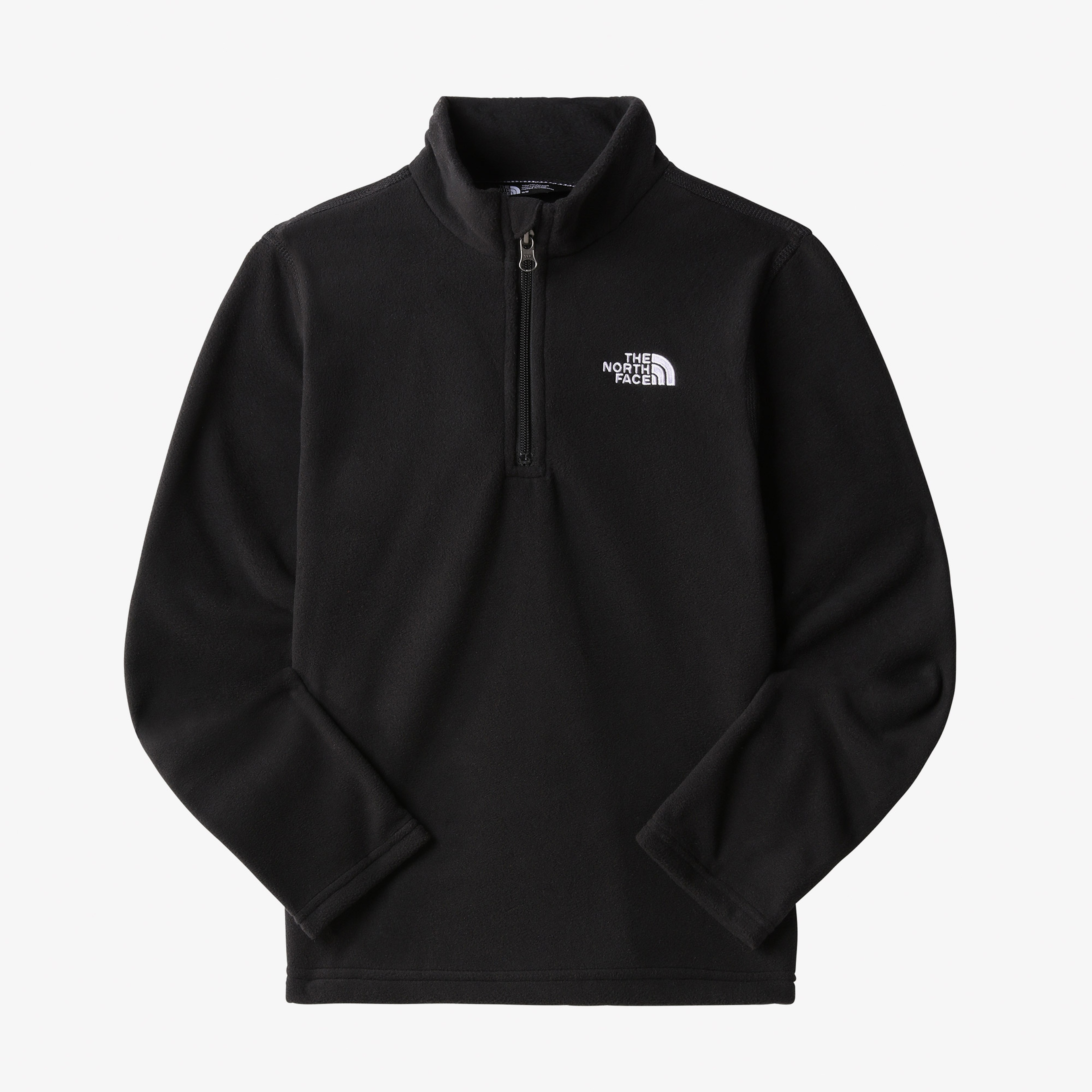 The North Face Glacier 1/4 Zipped Çocuk Siyah Polar