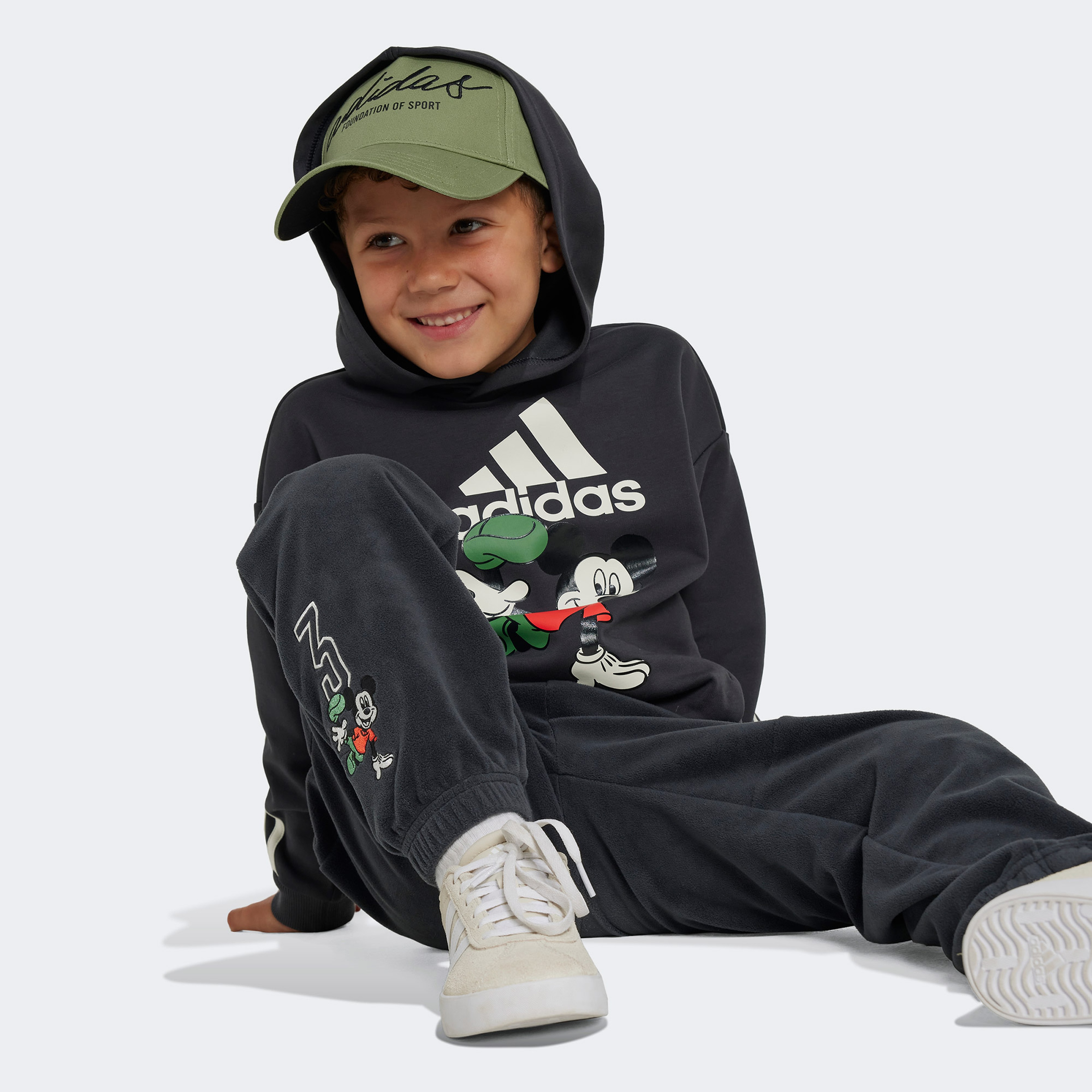 adidas Disney Mickey Mouse Çocuk Siyah Hoodie