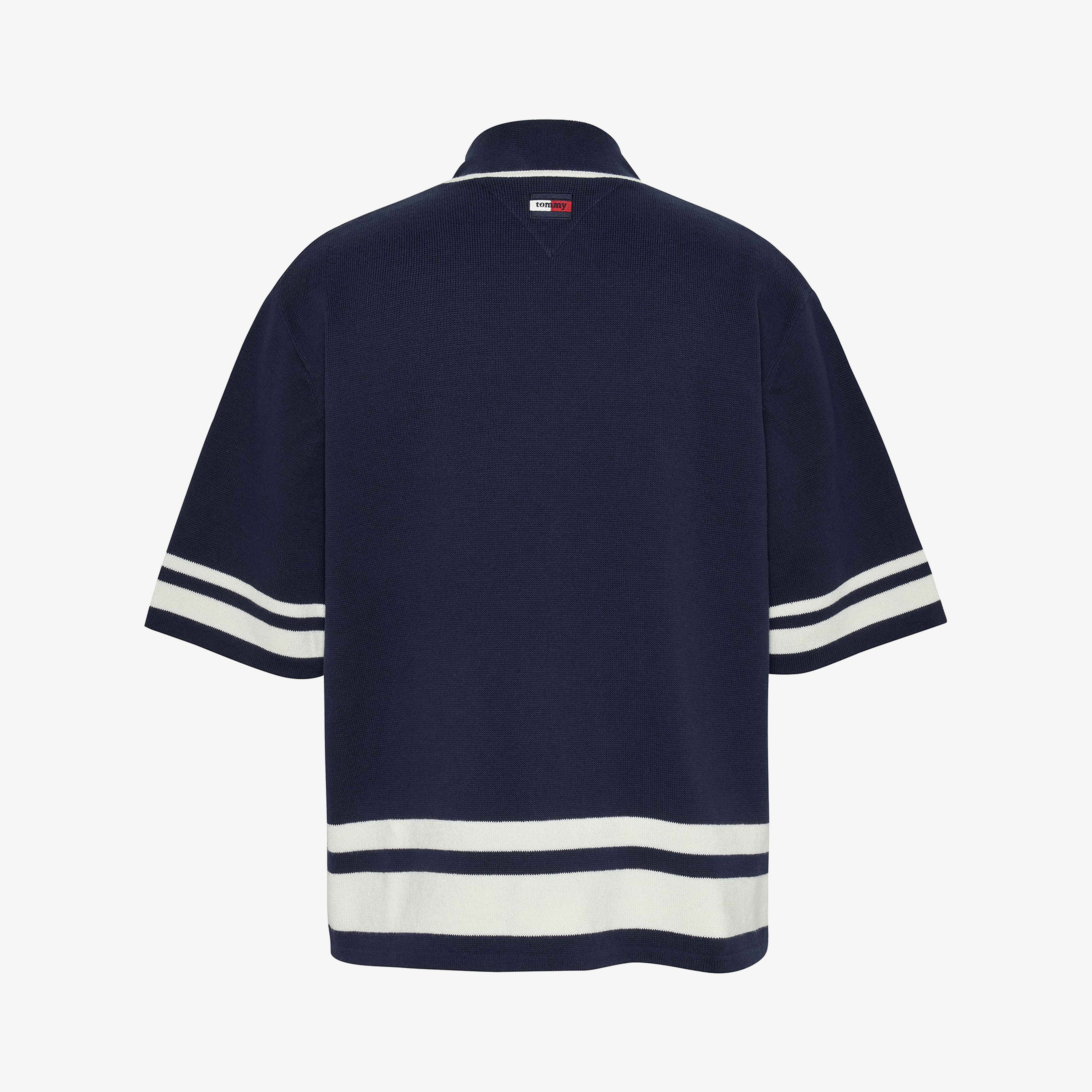 Tommy Jeans Knitted Erkek Mavi T-Shirt