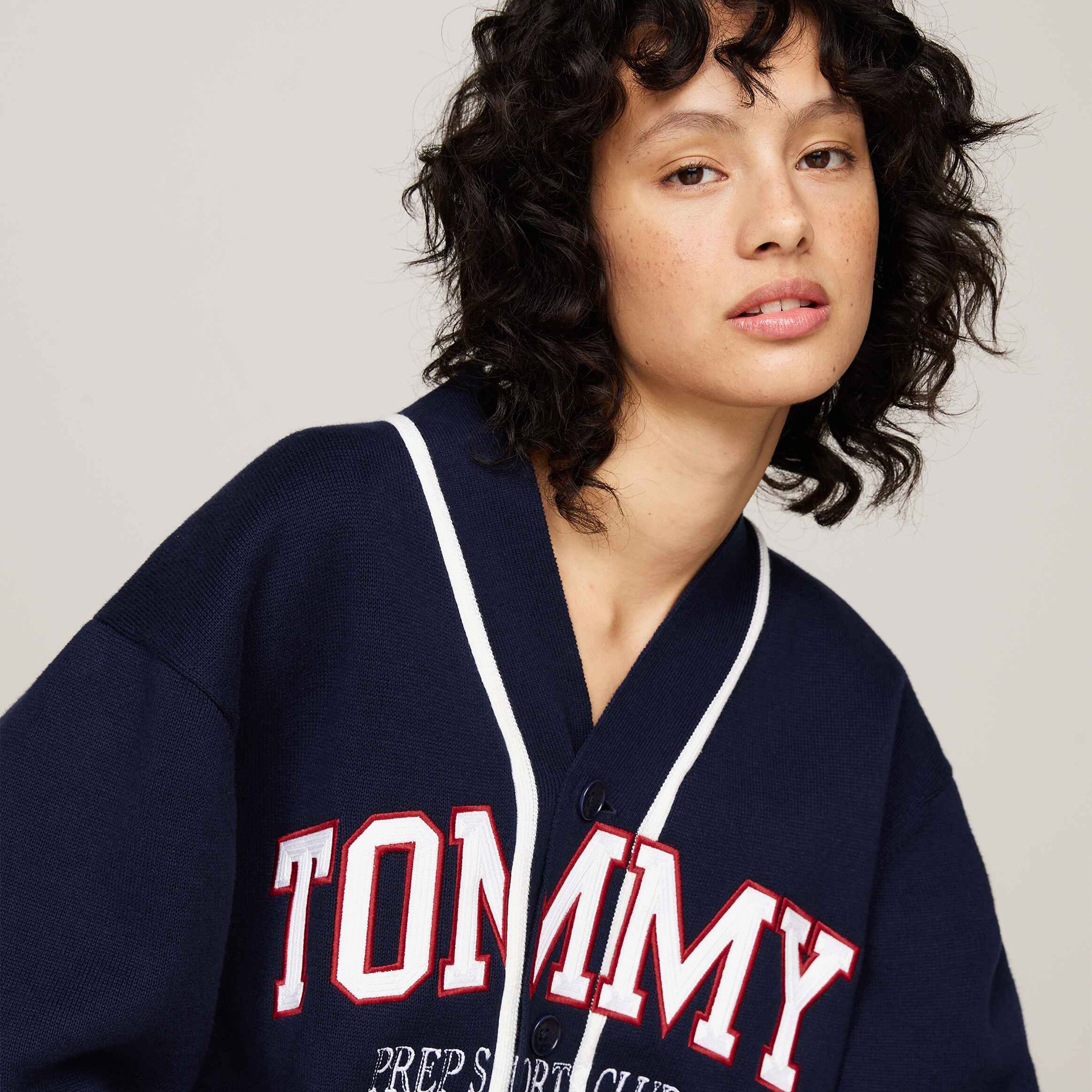 Tommy Jeans Knitted Erkek Mavi T-Shirt