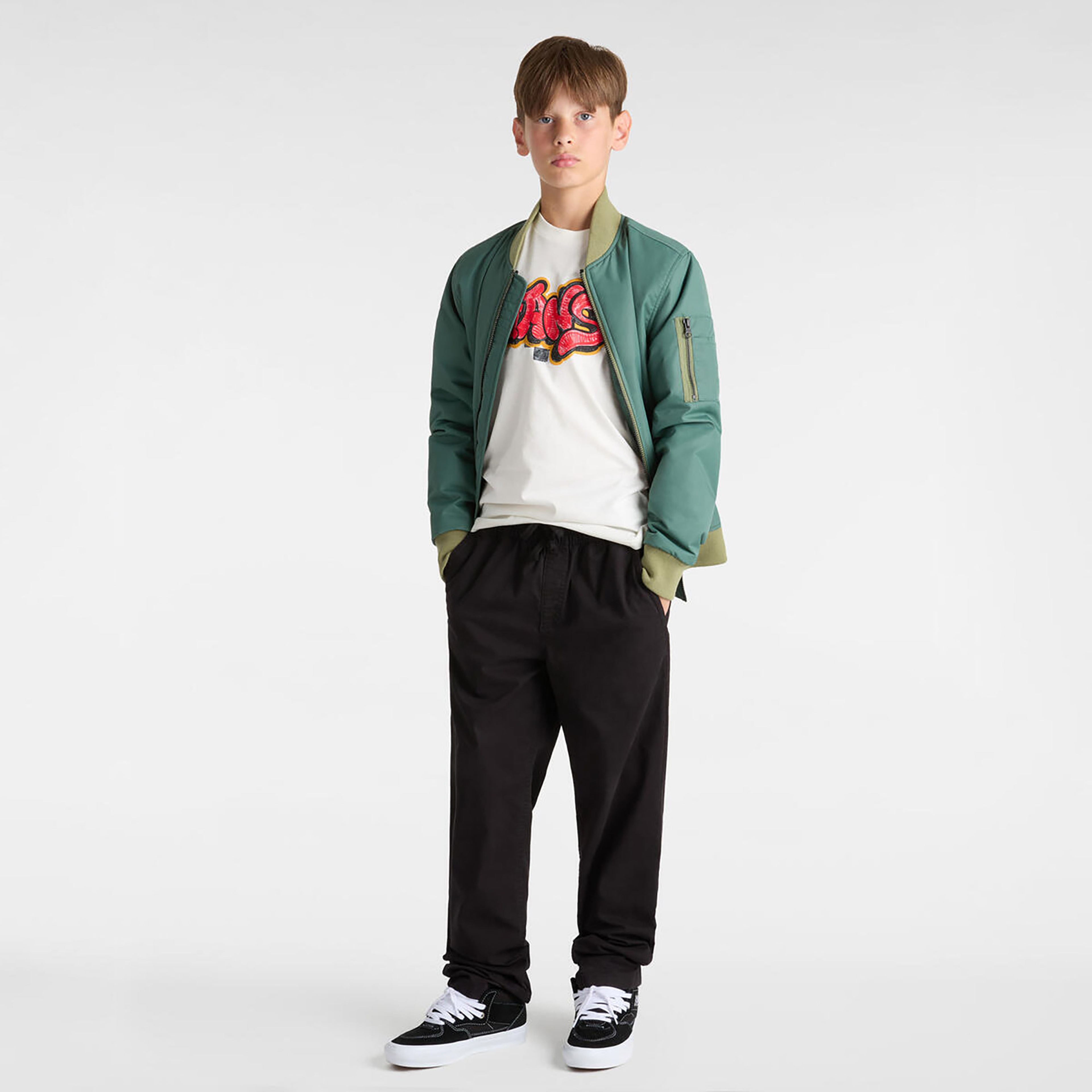 Vans By Tagged Ss Çocuk Beyaz T-Shirt