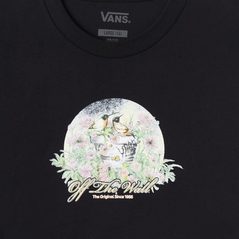 Vans Birdsong Relaxed Crop Ss Çocuk Siyah T-Shirt