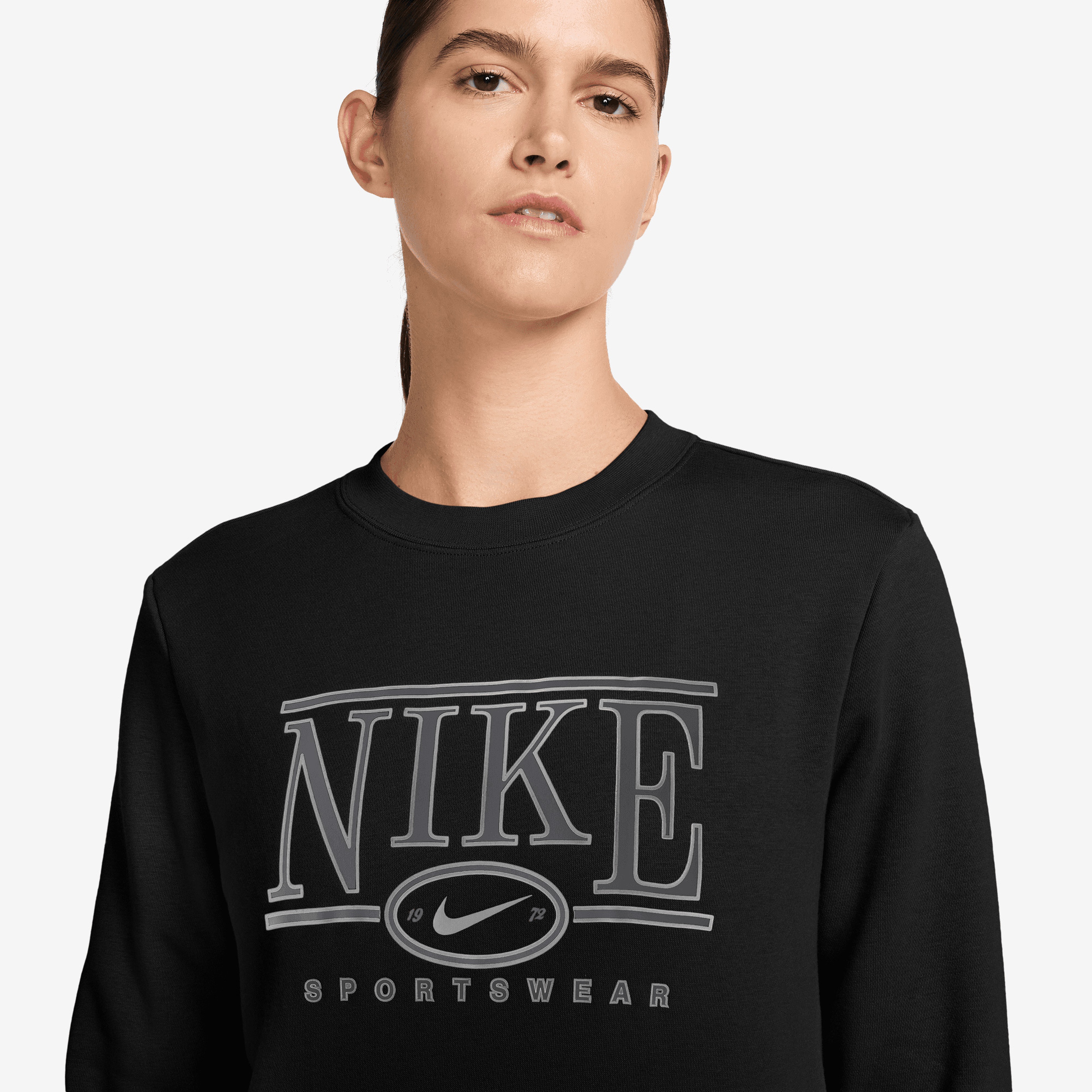 Nike Sportswear Club Fleece Kadın Siyah Sweatshirt