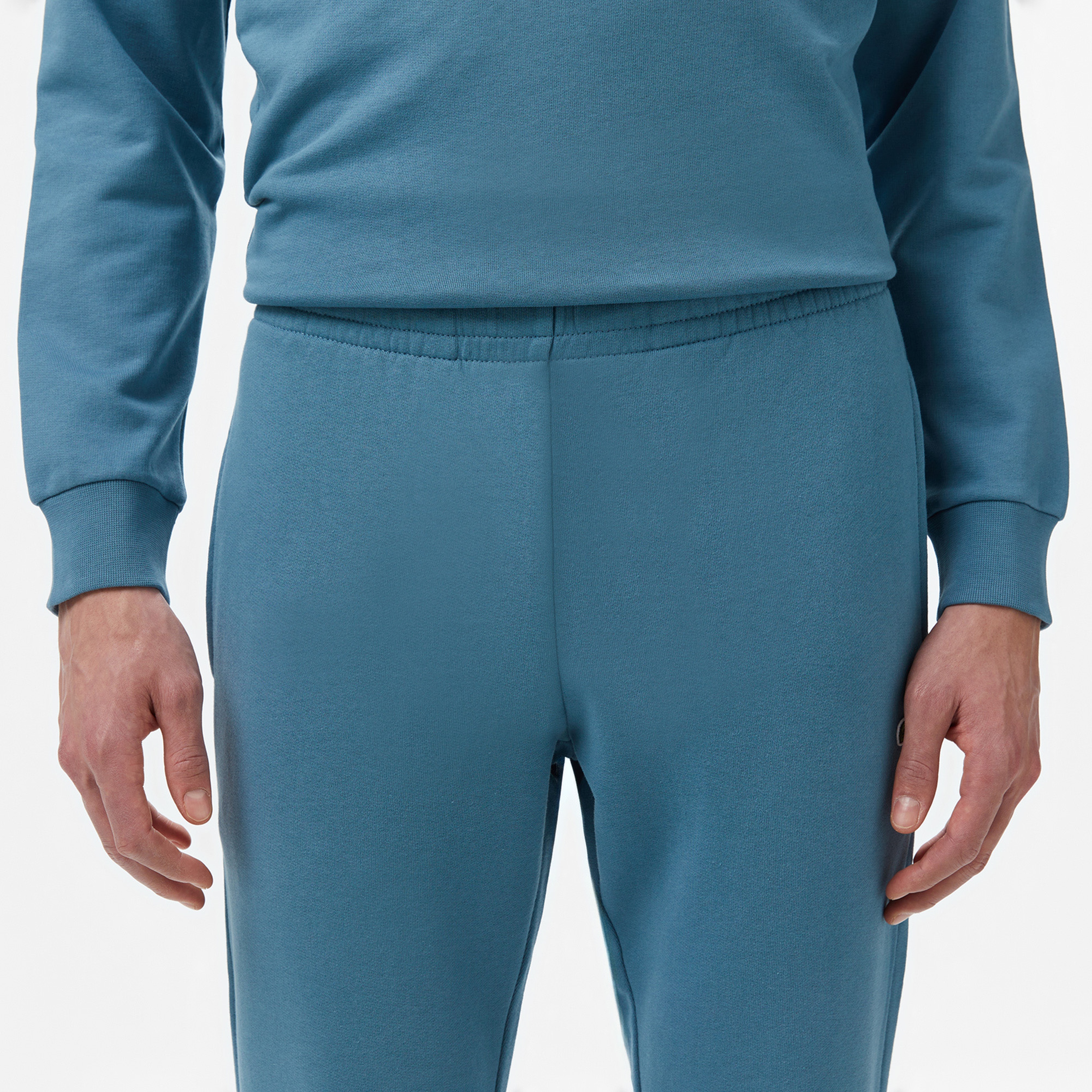 Erkek Slim Fit Organik Pamuk Mavi Eşofman Altı