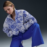 Nike Sportswear Collection Jacquard Tracker Kadın Beyaz Ceket