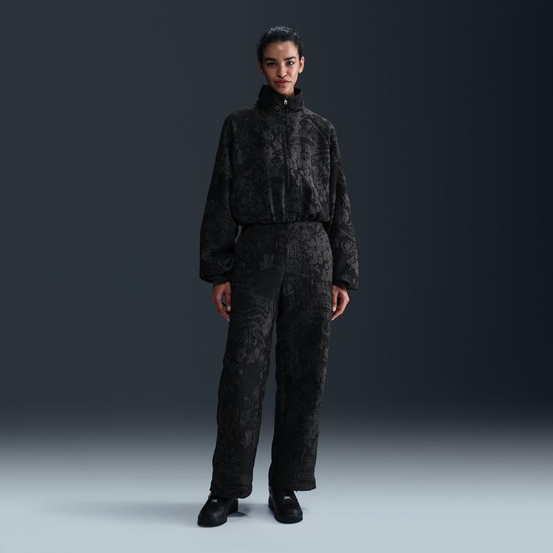 Nike Sportswear Collection Jacquard Tracker Kadın Siyah Ceket