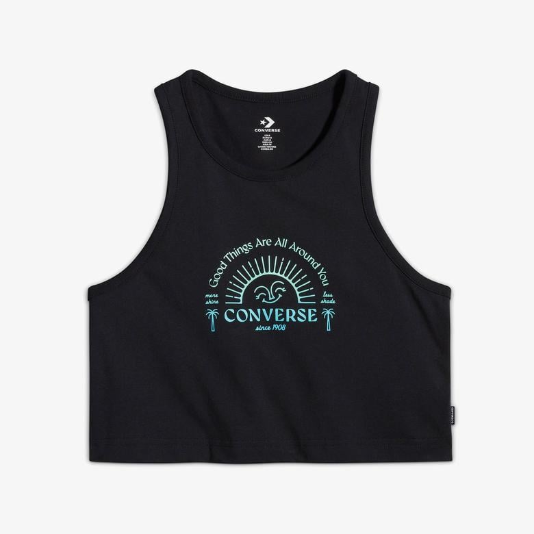 Converse Kadın Siyah T-Shirt