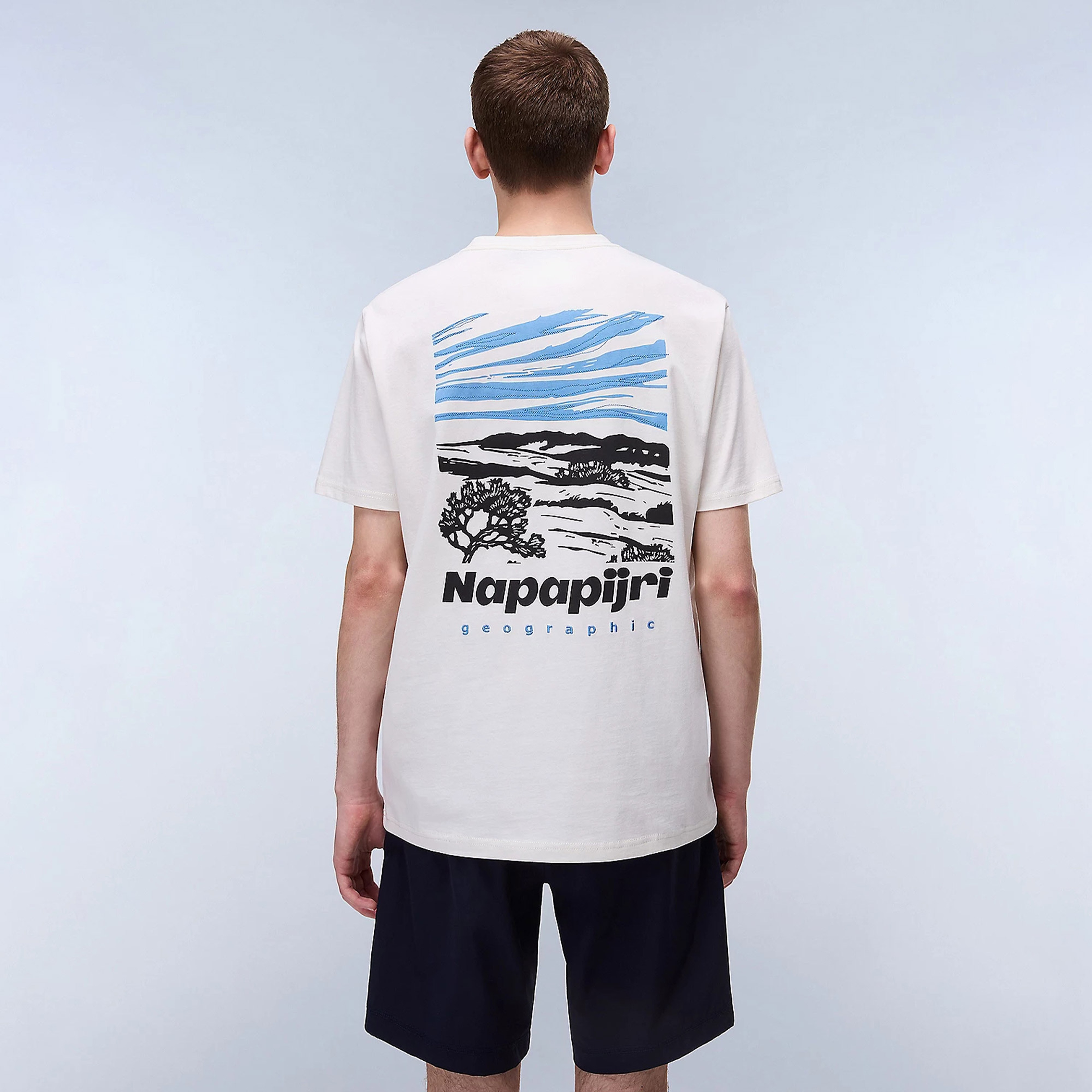 Napapijri  S-Vignoni Back Erkek Beyaz T-Shirt