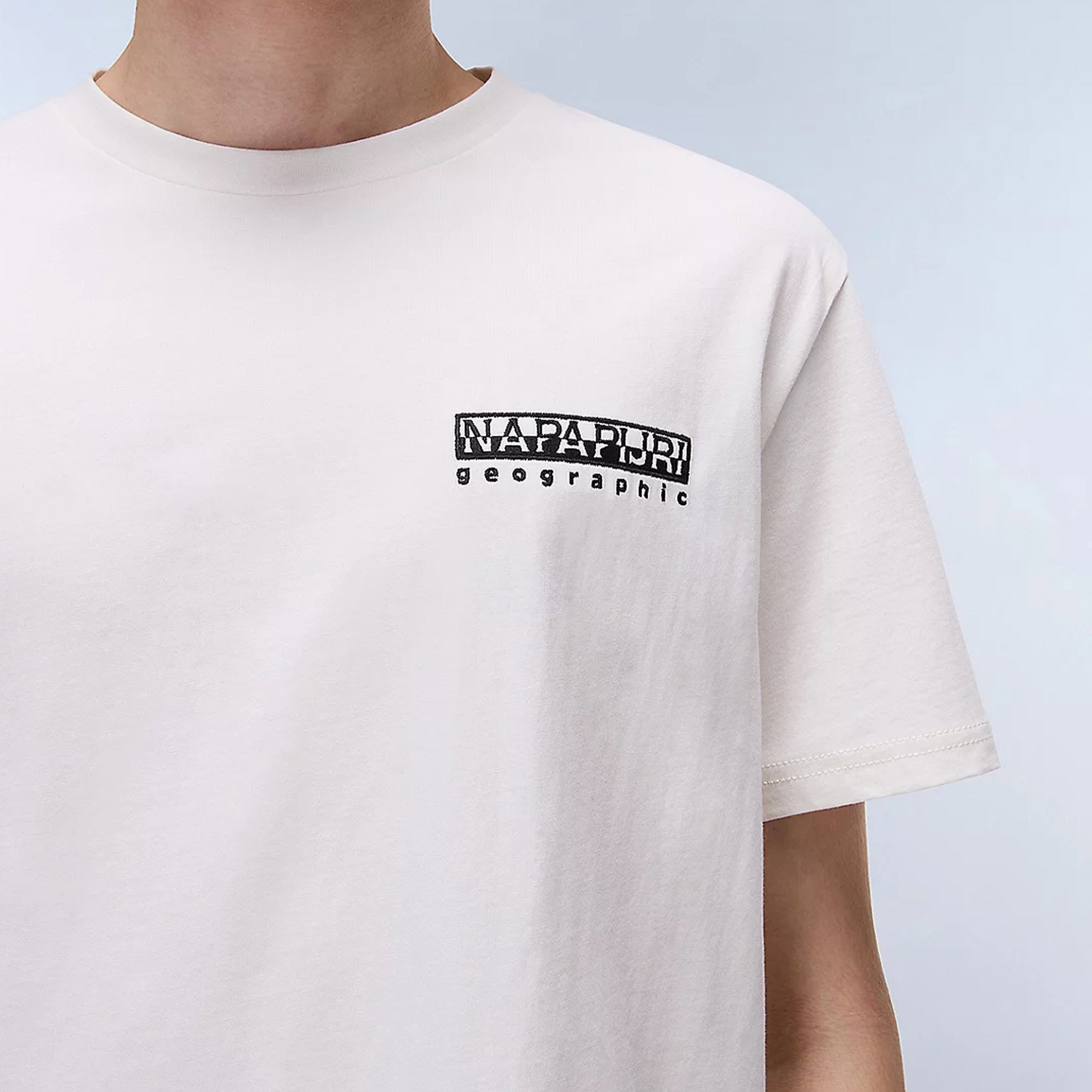 Napapijri  S-Vignoni Back Erkek Beyaz T-Shirt
