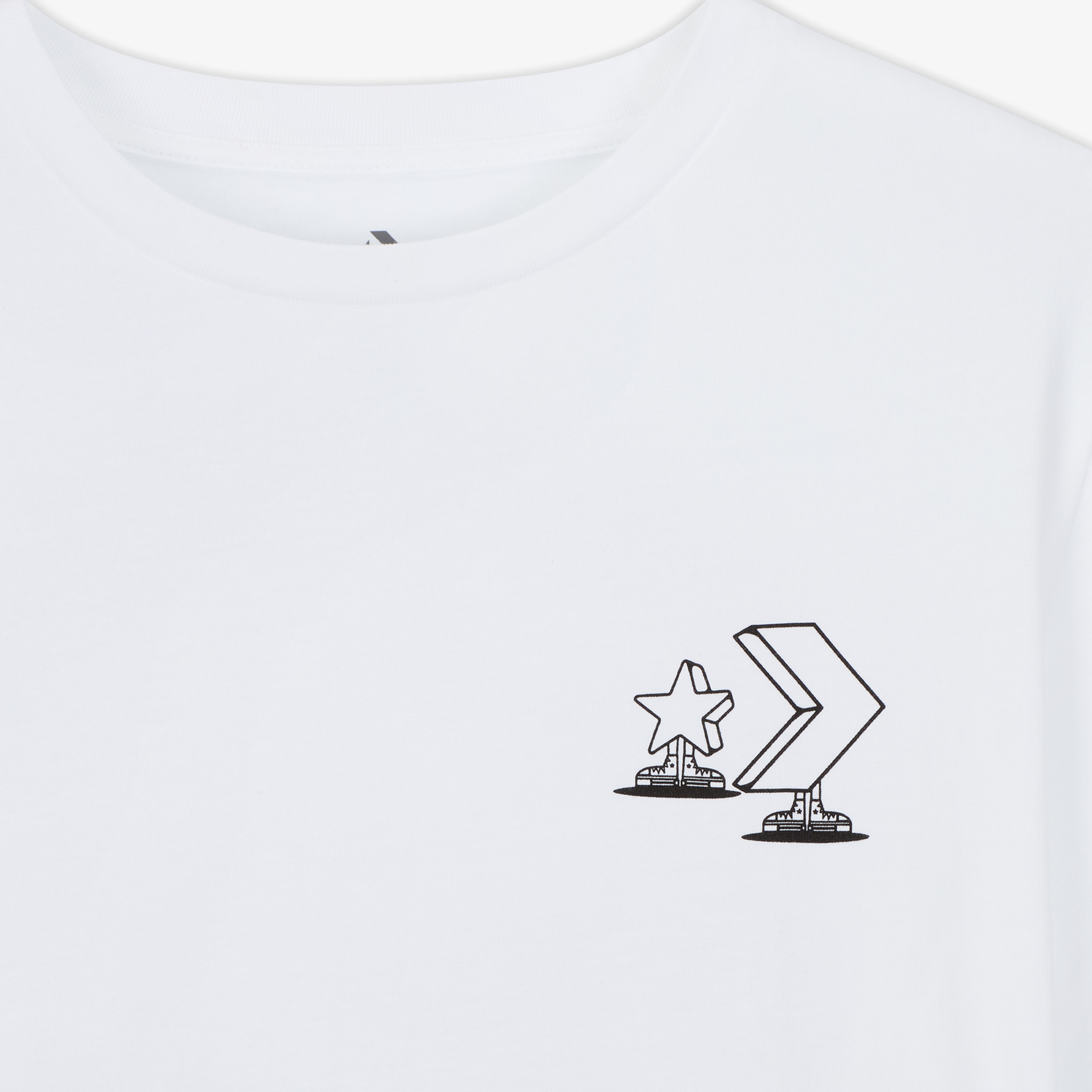 Converse Skateboarding Star Chevron Erkek Beyaz T-Shirt