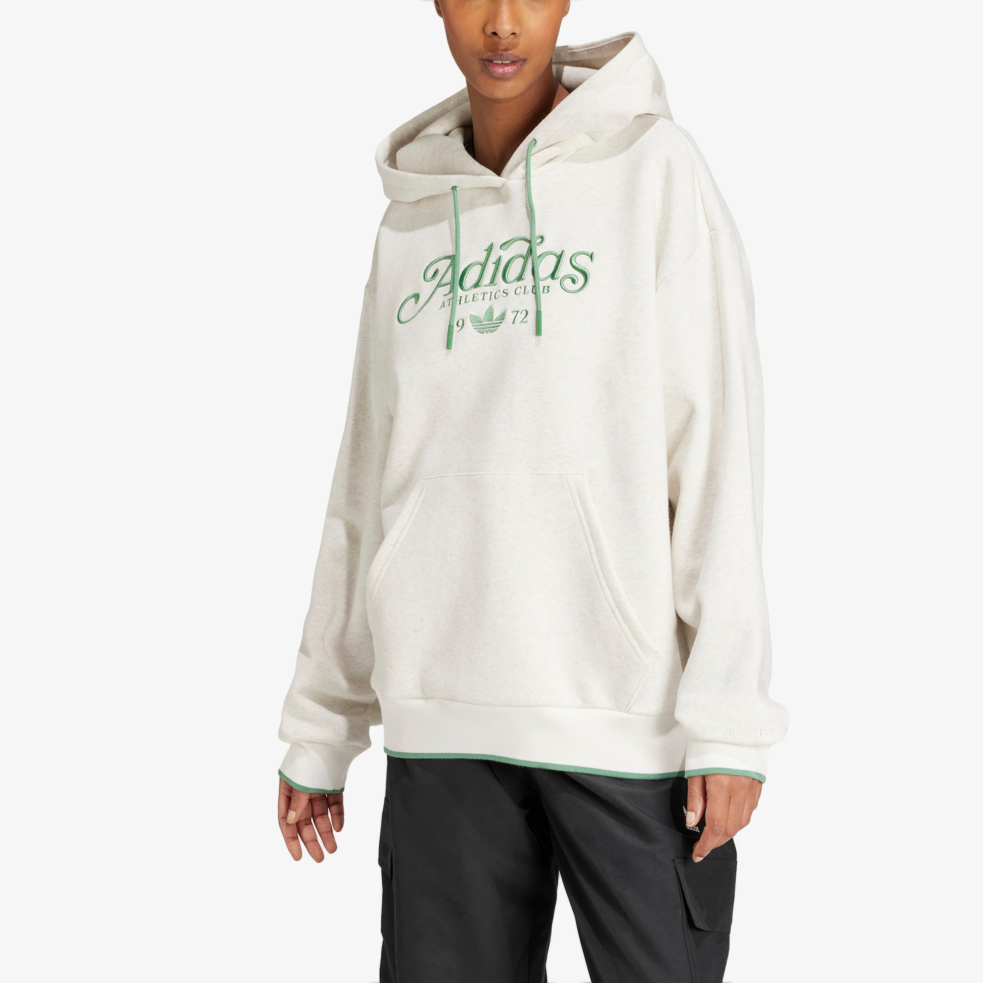 adidas Graphic Loose Kadın Beyaz Hoodie