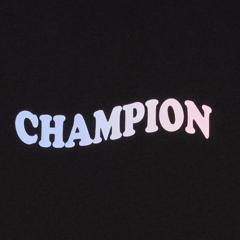 Champion C Table Kadın Siyah T-Shirt