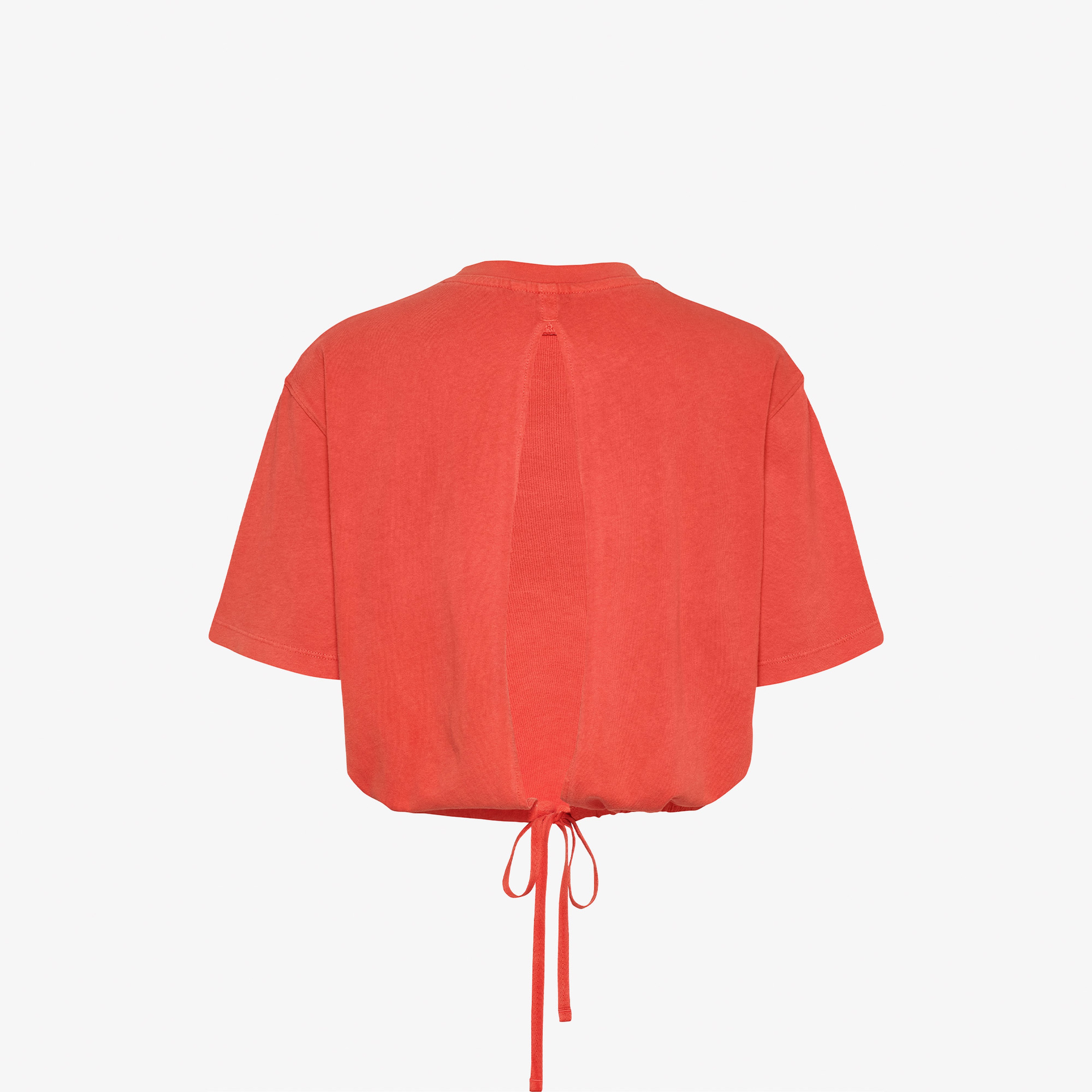 Tommy Jeans Cropped Gmd Script Open Back Kadın Turuncu T-Shirt