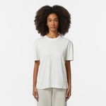 Kadın Relaxed Fit Bisiklet Yaka Beyaz T-Shirt