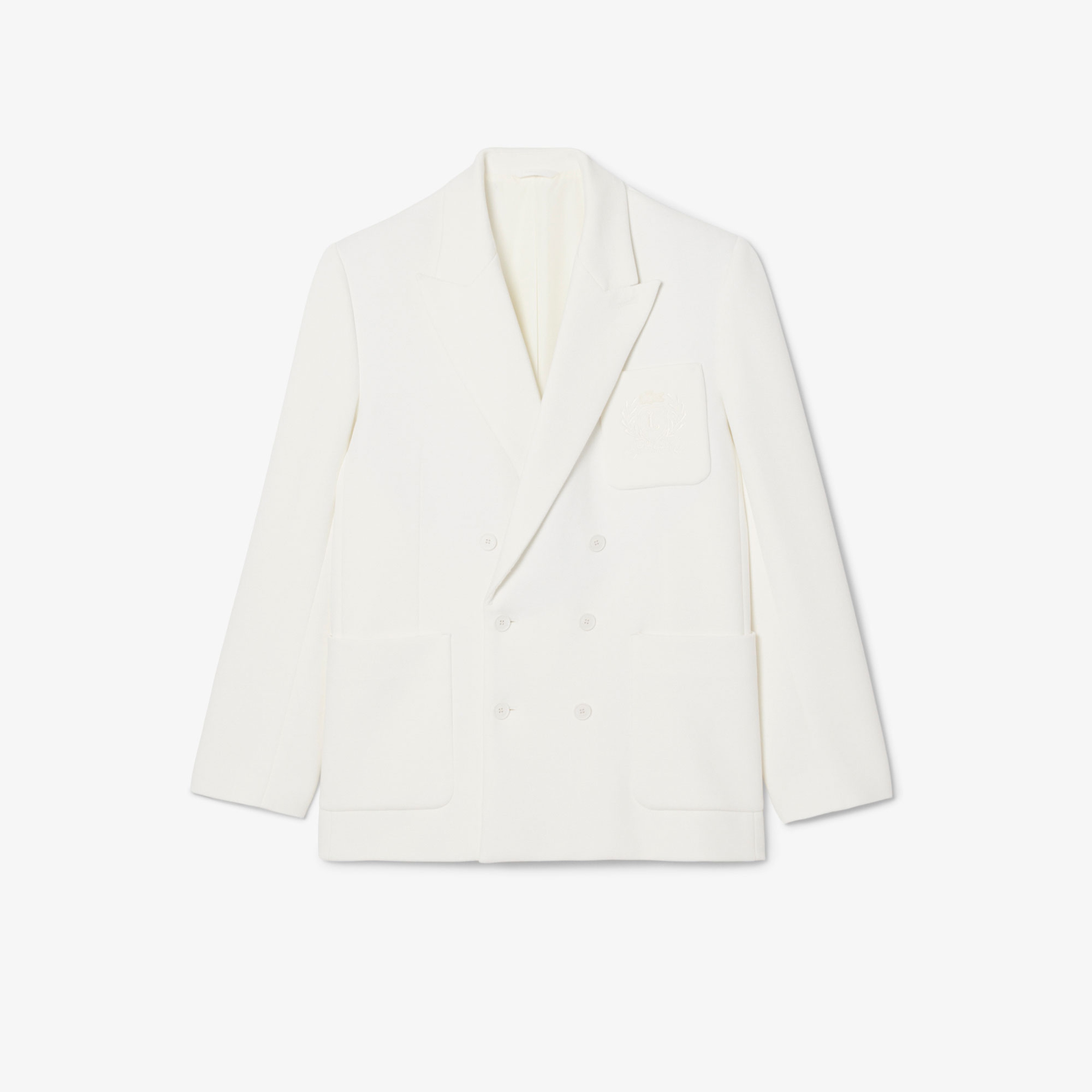 Erkek Classic Fit Beyaz Ceket