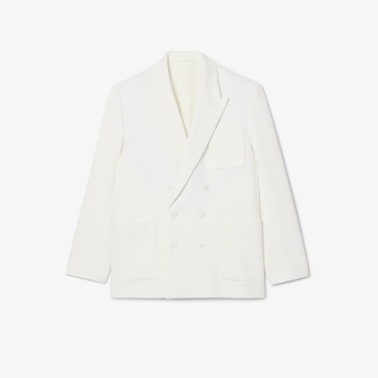 Erkek Classic Fit Beyaz Ceket