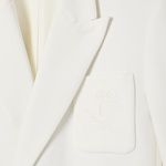 Erkek Classic Fit Beyaz Ceket