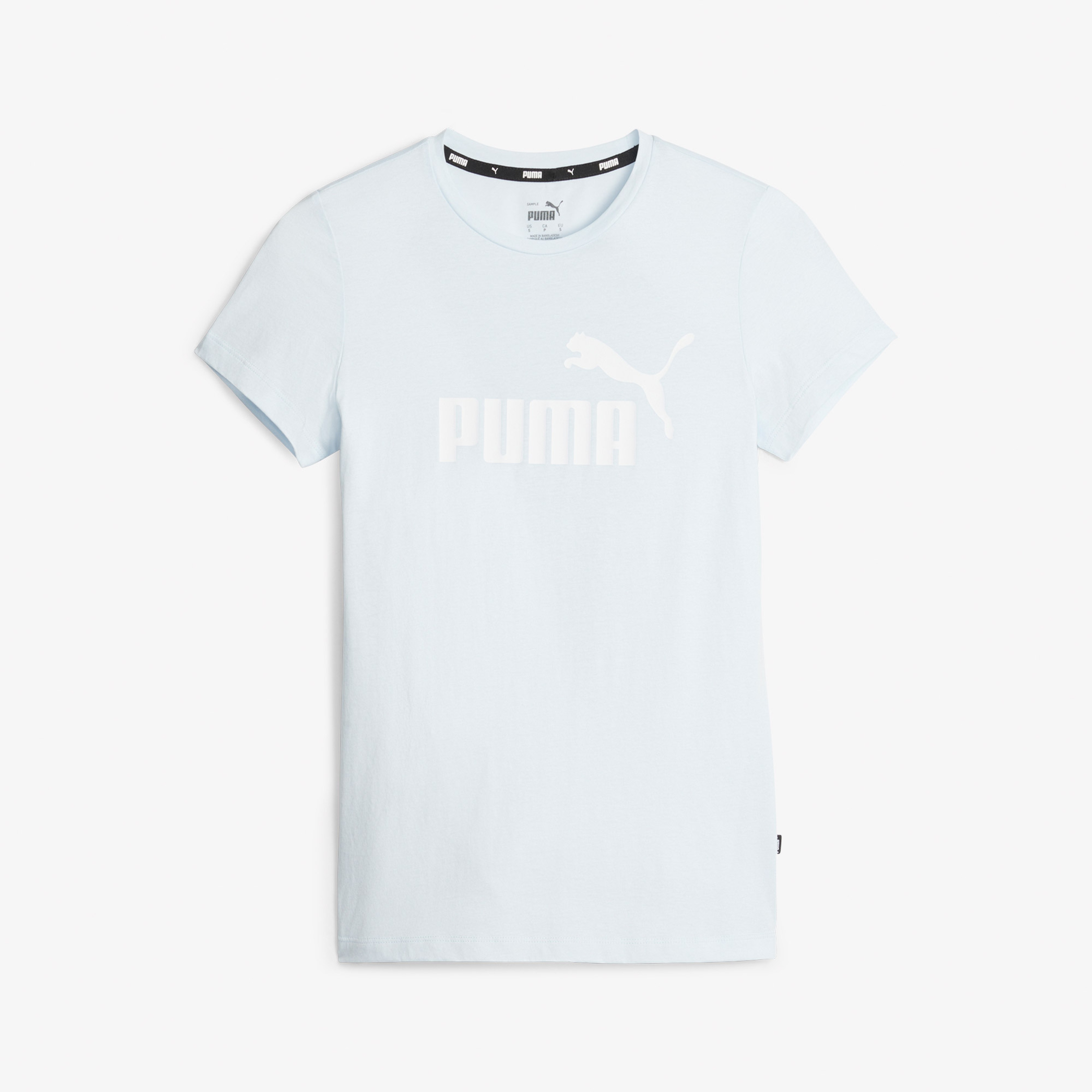 Puma Ess Logo Kadın Mavi T-Shirt