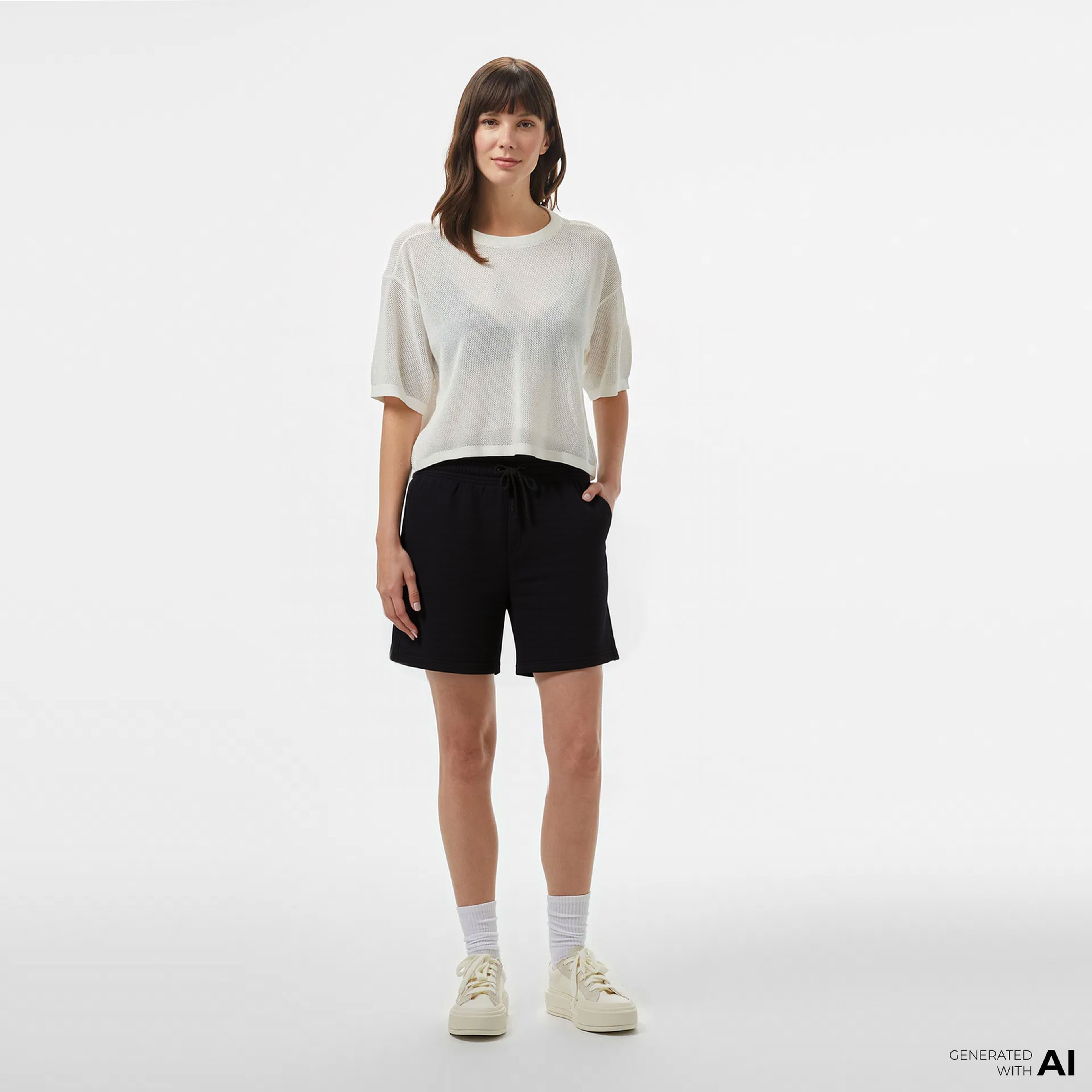 New Balance Lifestyle Kadın Siyah Şort