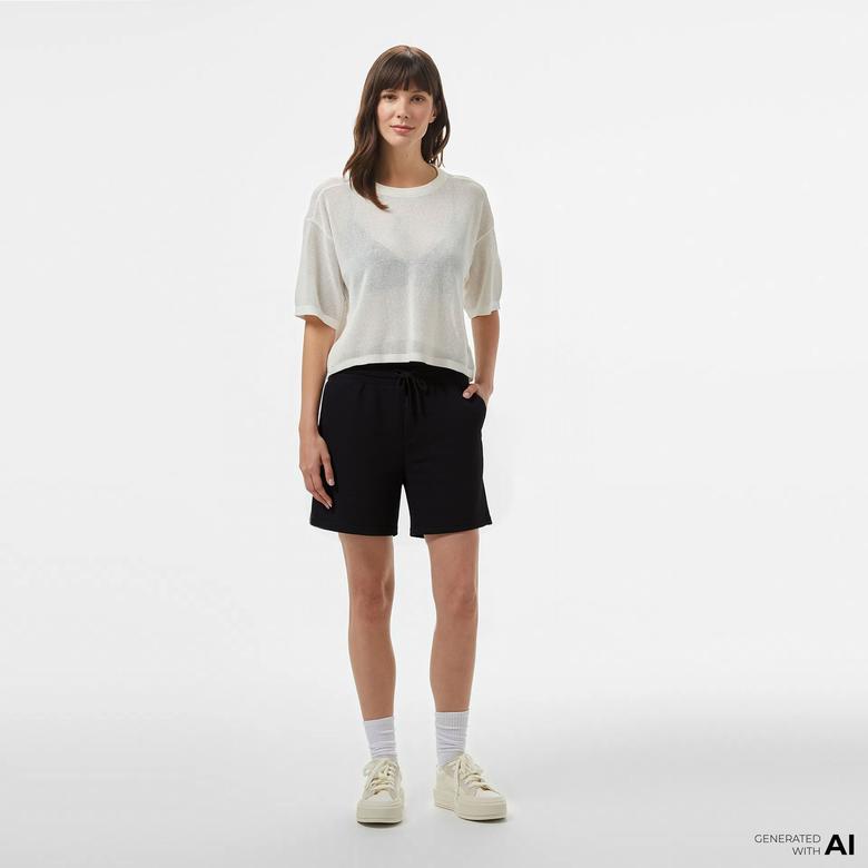 New Balance Lifestyle Kadın Siyah Şort