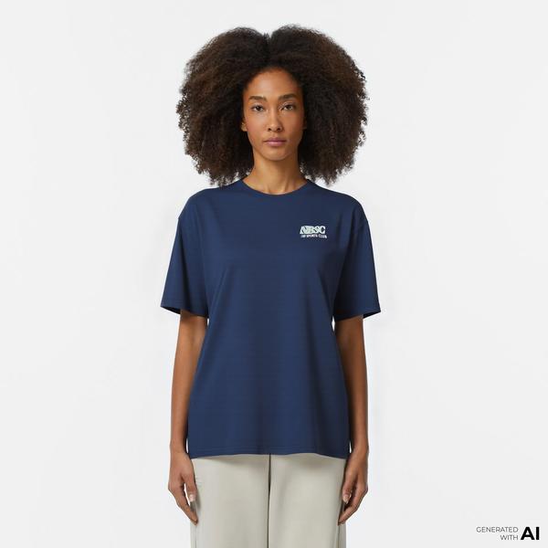 New Balance Lifestyle Kadın Lacivert T-Shirt