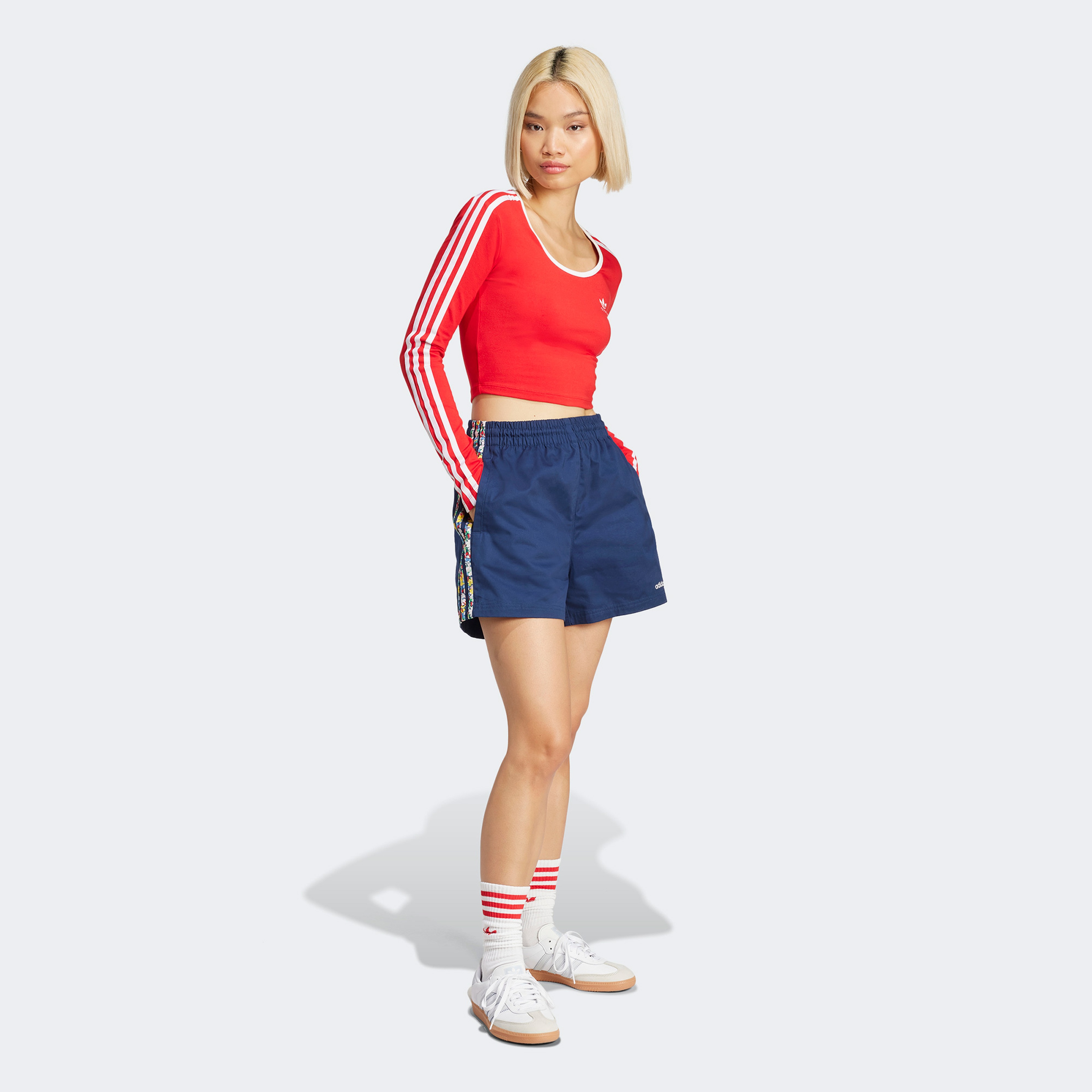 adidas Originals X London Liberty Kadın Mavi Şort