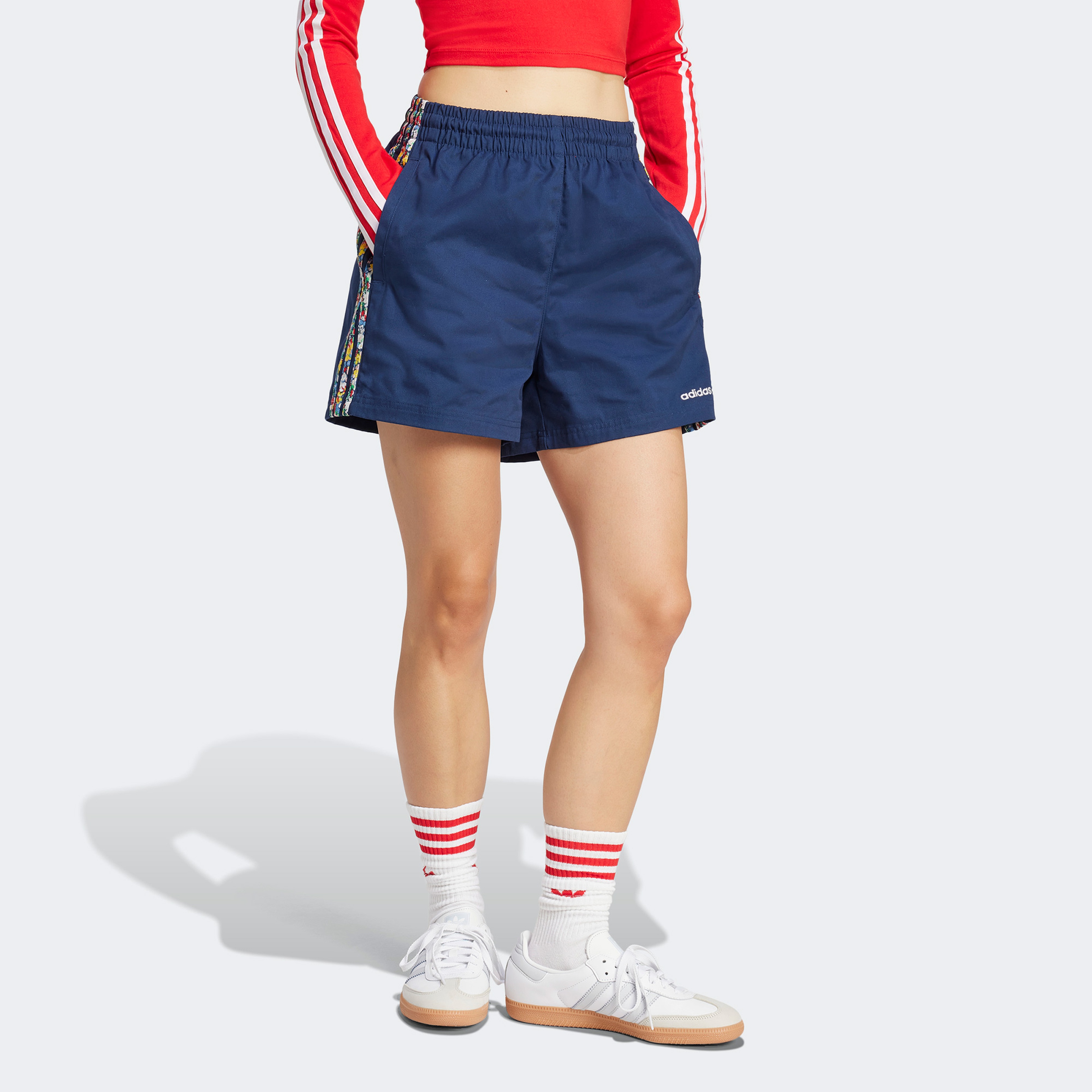 adidas Originals X London Liberty Kadın Mavi Şort