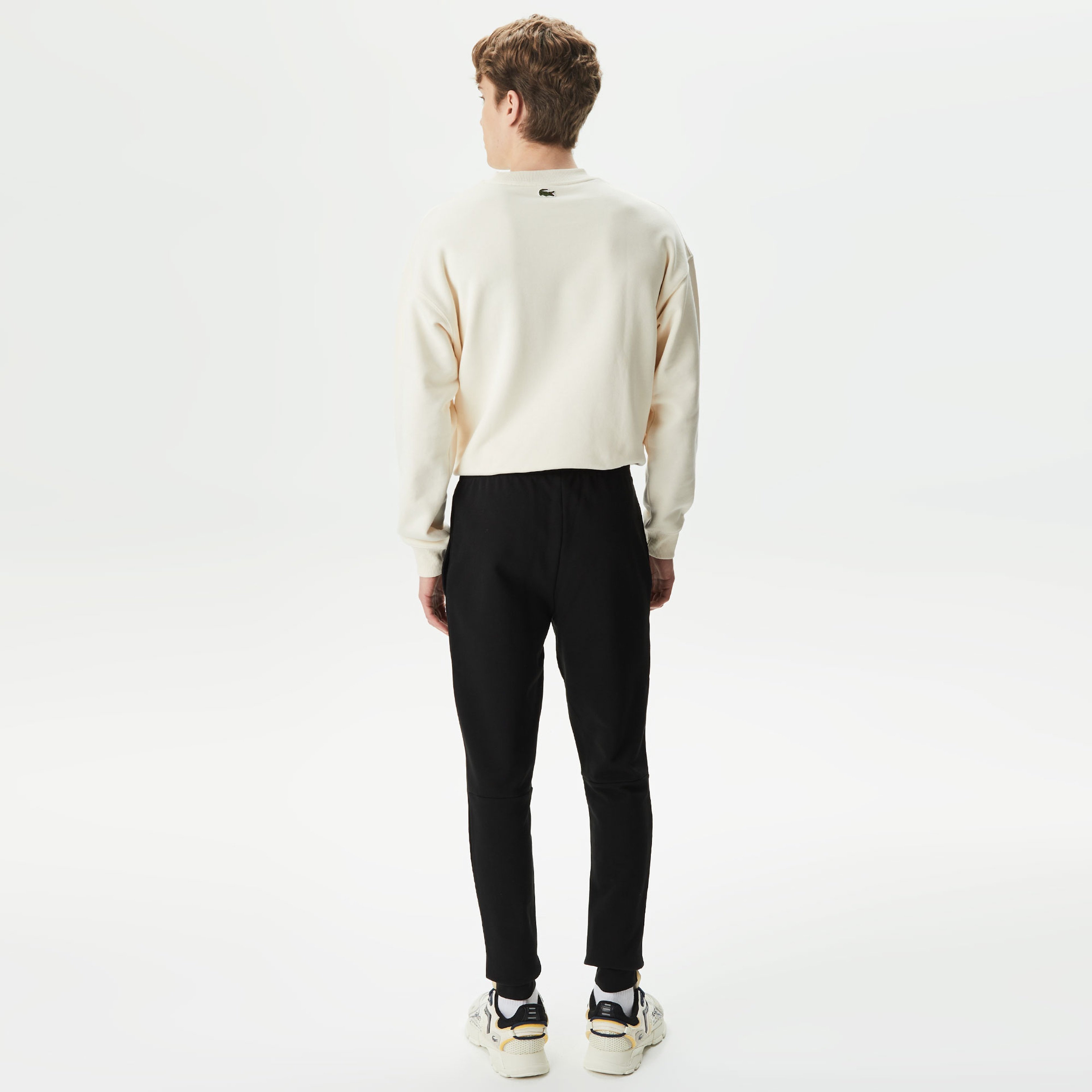 Erkek Slim Fit Organik Pamuk Siyah Eşofman Altı